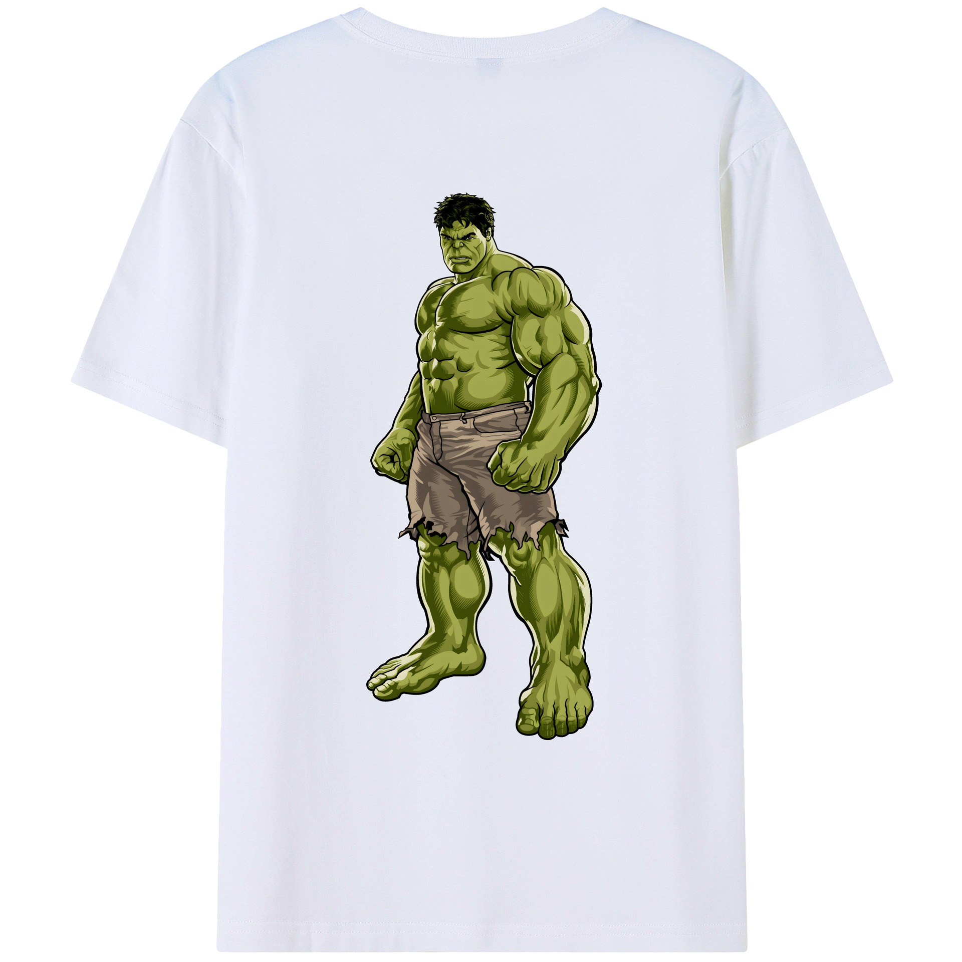 （画像用） アベンジャーズ The Avengers 綿100％ メンズ半袖Tシャツ（バックプリント） 通気性
