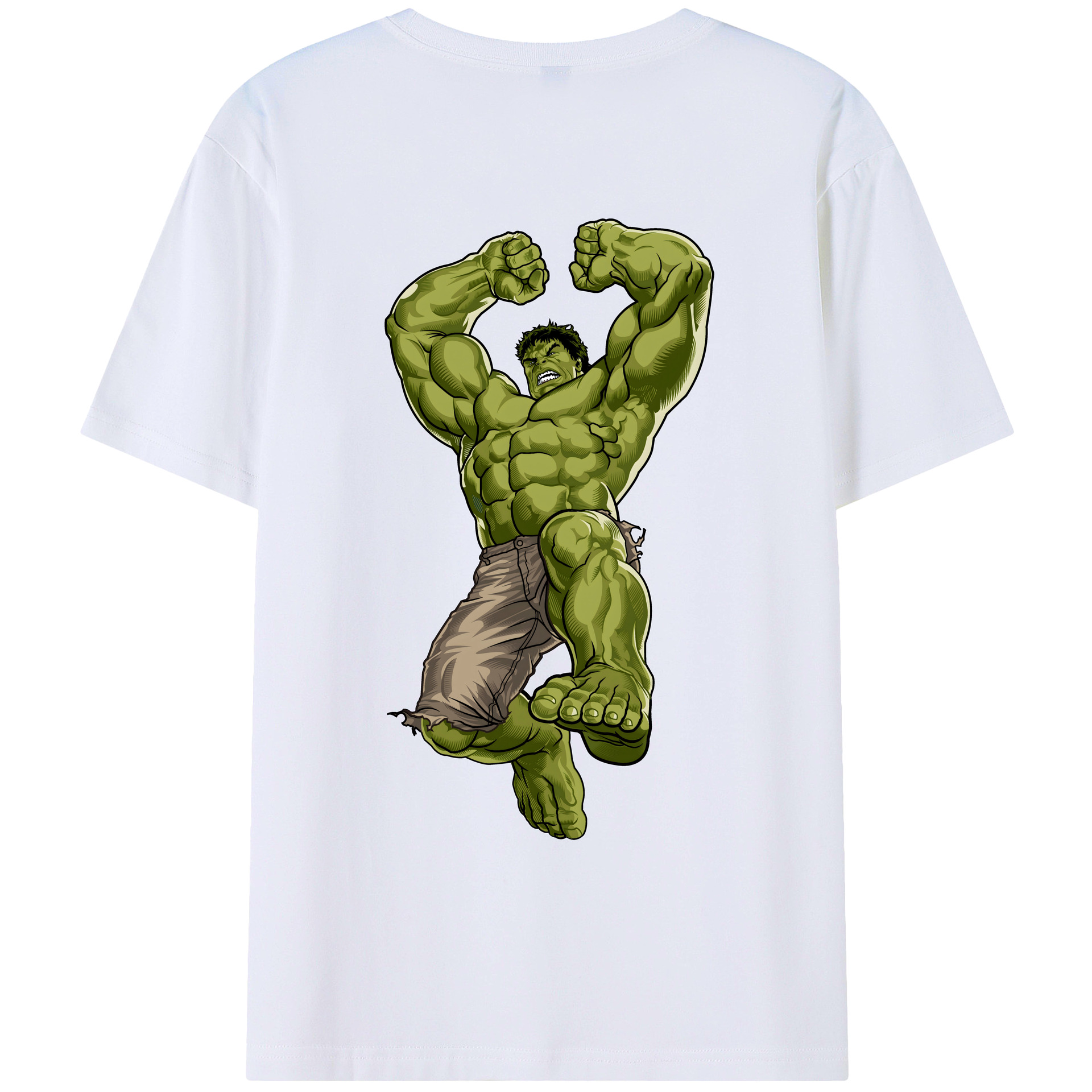（画像用） アベンジャーズ The Avengers 綿100％ メンズ半袖Tシャツ（バックプリント） 通気性