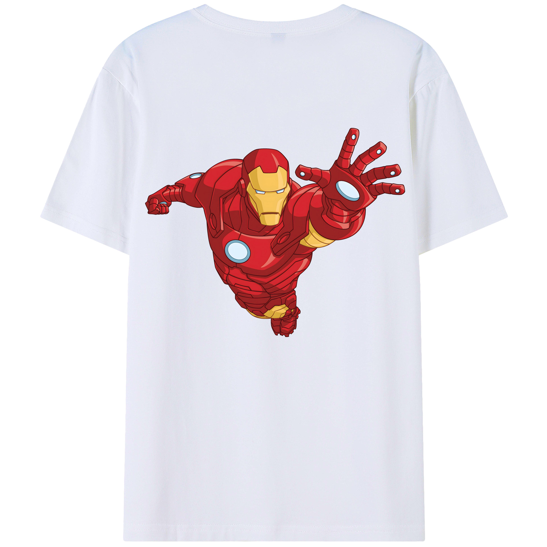 （画像用） アベンジャーズ The Avengers 綿100％ メンズ半袖Tシャツ（バックプリント） 通気性