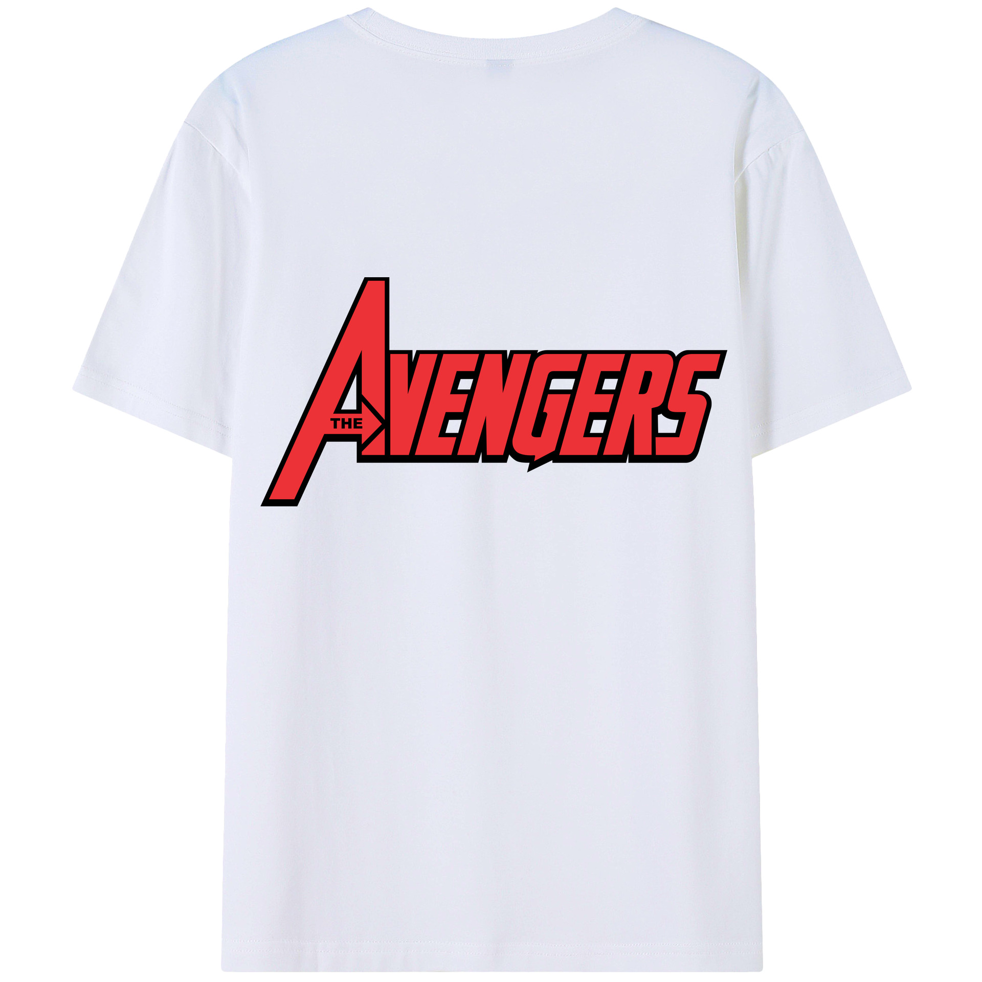 （画像用） アベンジャーズ The Avengers 綿100％ メンズ半袖Tシャツ（バックプリント） 通気性