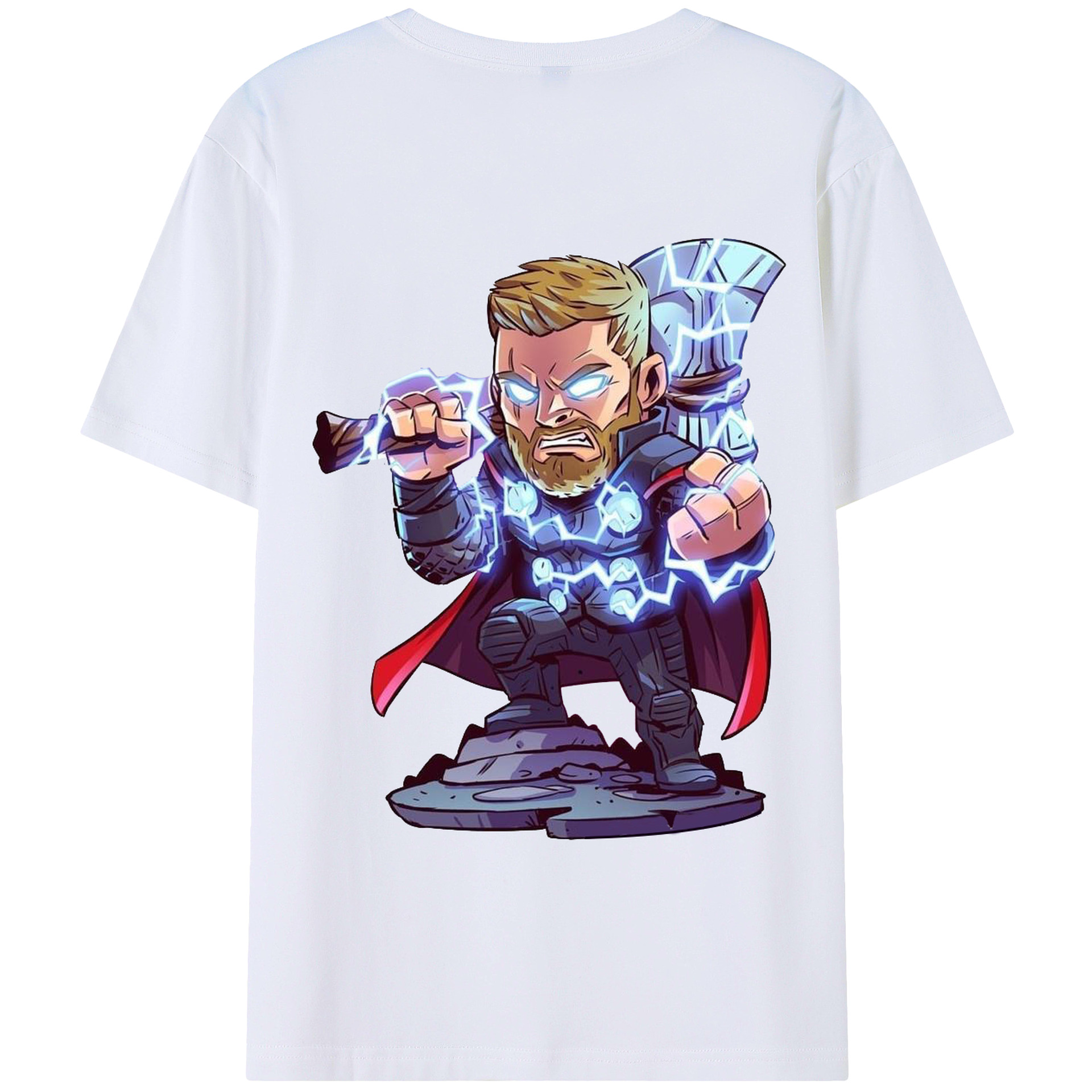 （画像用） アベンジャーズ The Avengers 綿100％ メンズ半袖Tシャツ（バックプリント） 通気性
