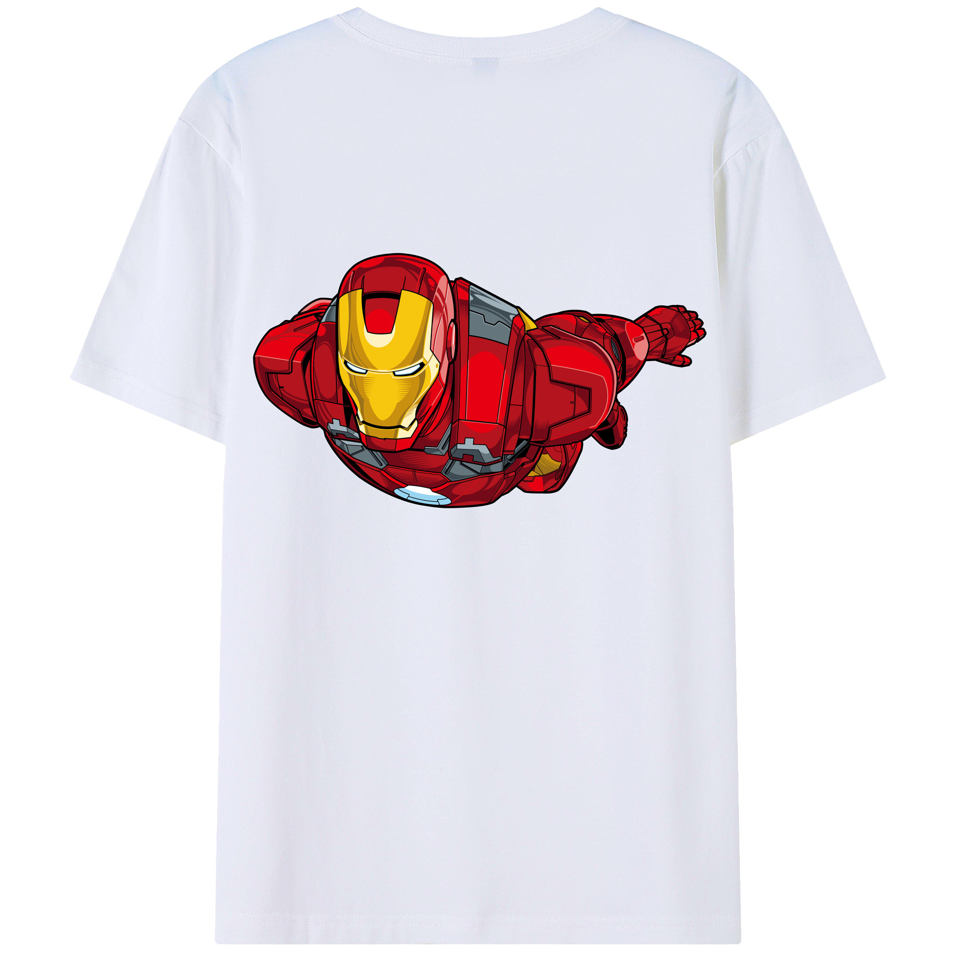 （画像用） アベンジャーズ The Avengers 綿100％ メンズ半袖Tシャツ（バックプリント） 通気性