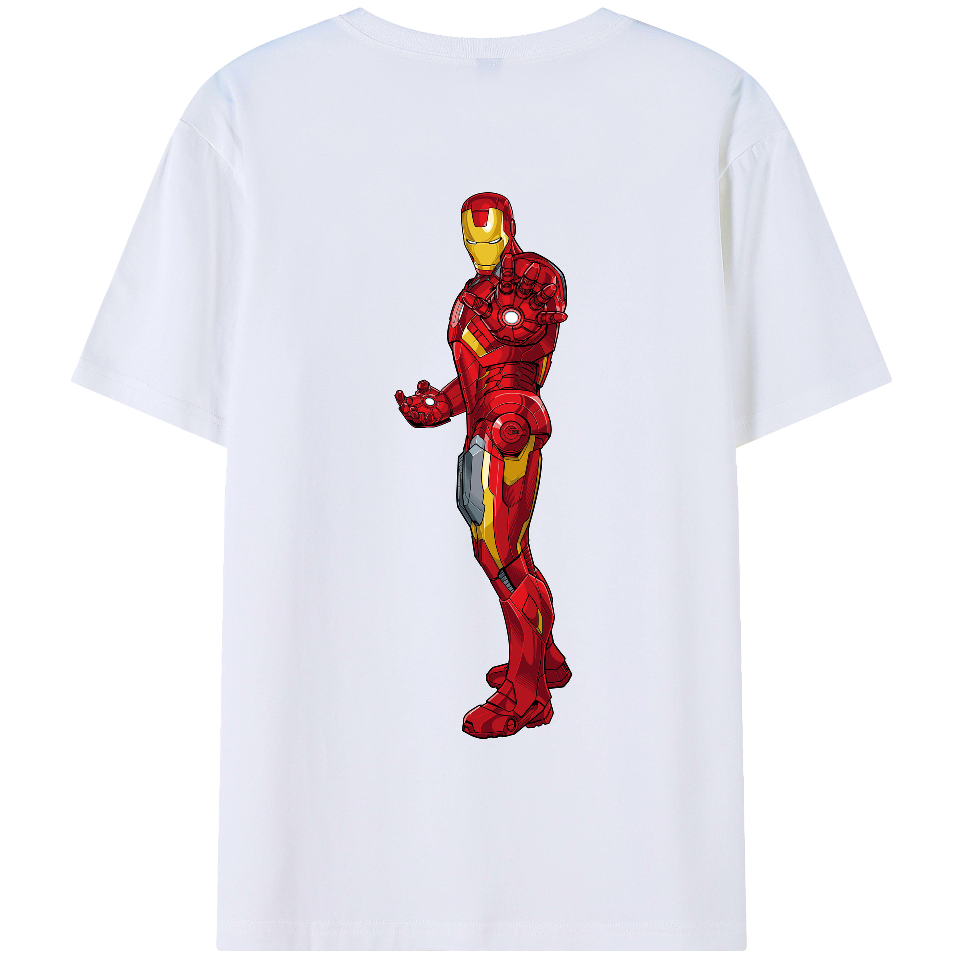 （画像用） アベンジャーズ The Avengers 綿100％ メンズ半袖Tシャツ（バックプリント） 通気性