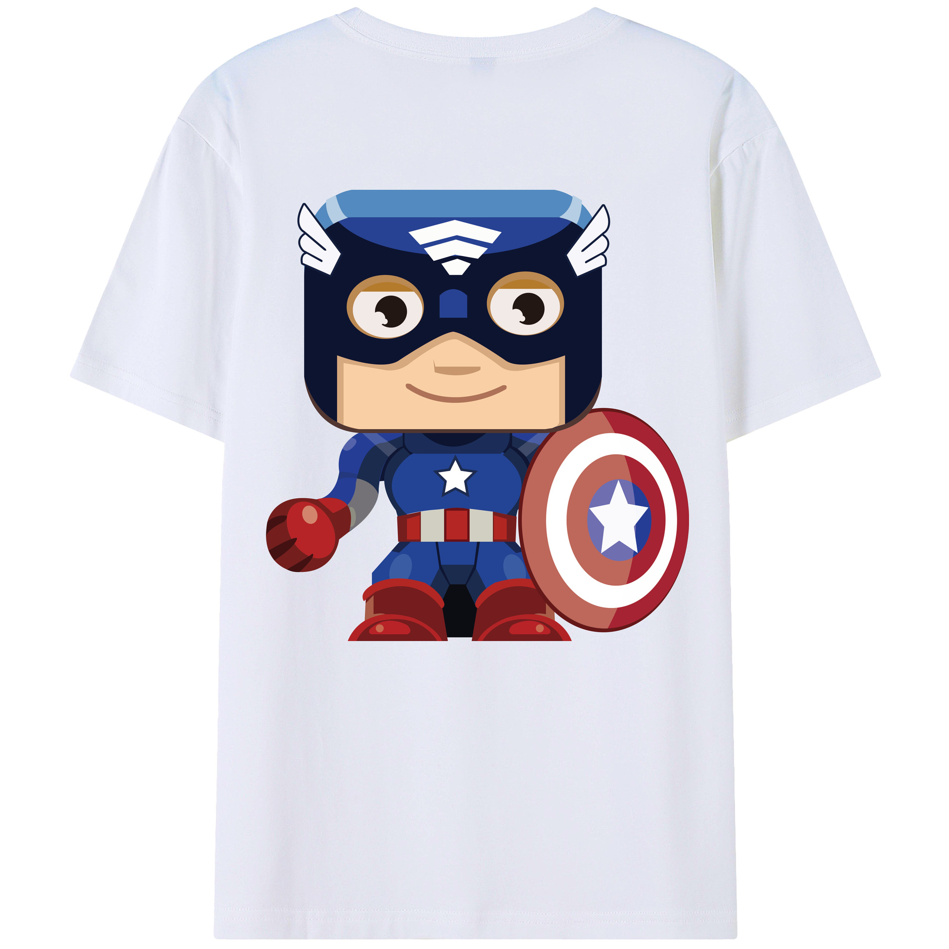 （画像用） アベンジャーズ The Avengers 綿100％ メンズ半袖Tシャツ（バックプリント） 通気性
