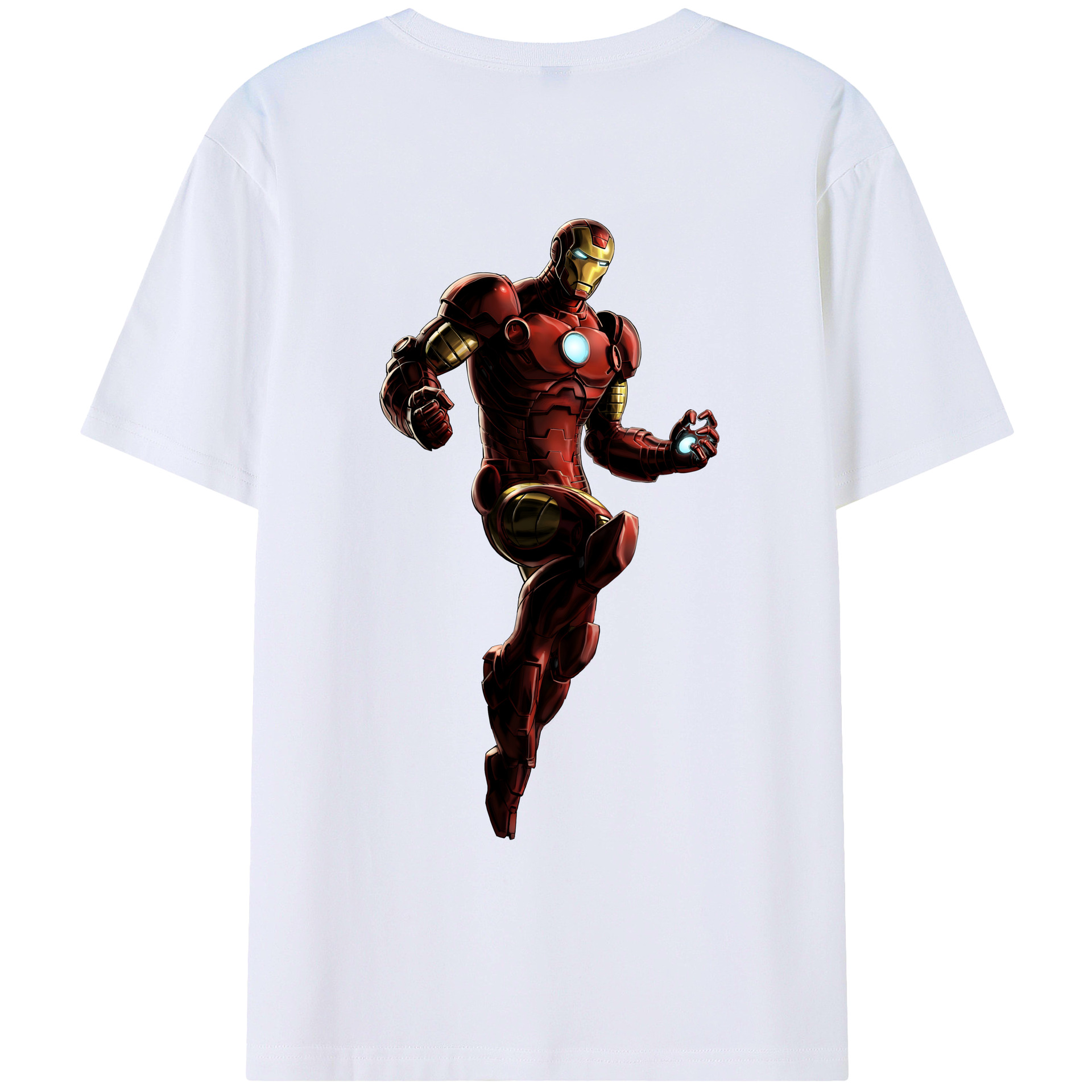 （画像用） アベンジャーズ The Avengers 綿100％ メンズ半袖Tシャツ（バックプリント） 通気性