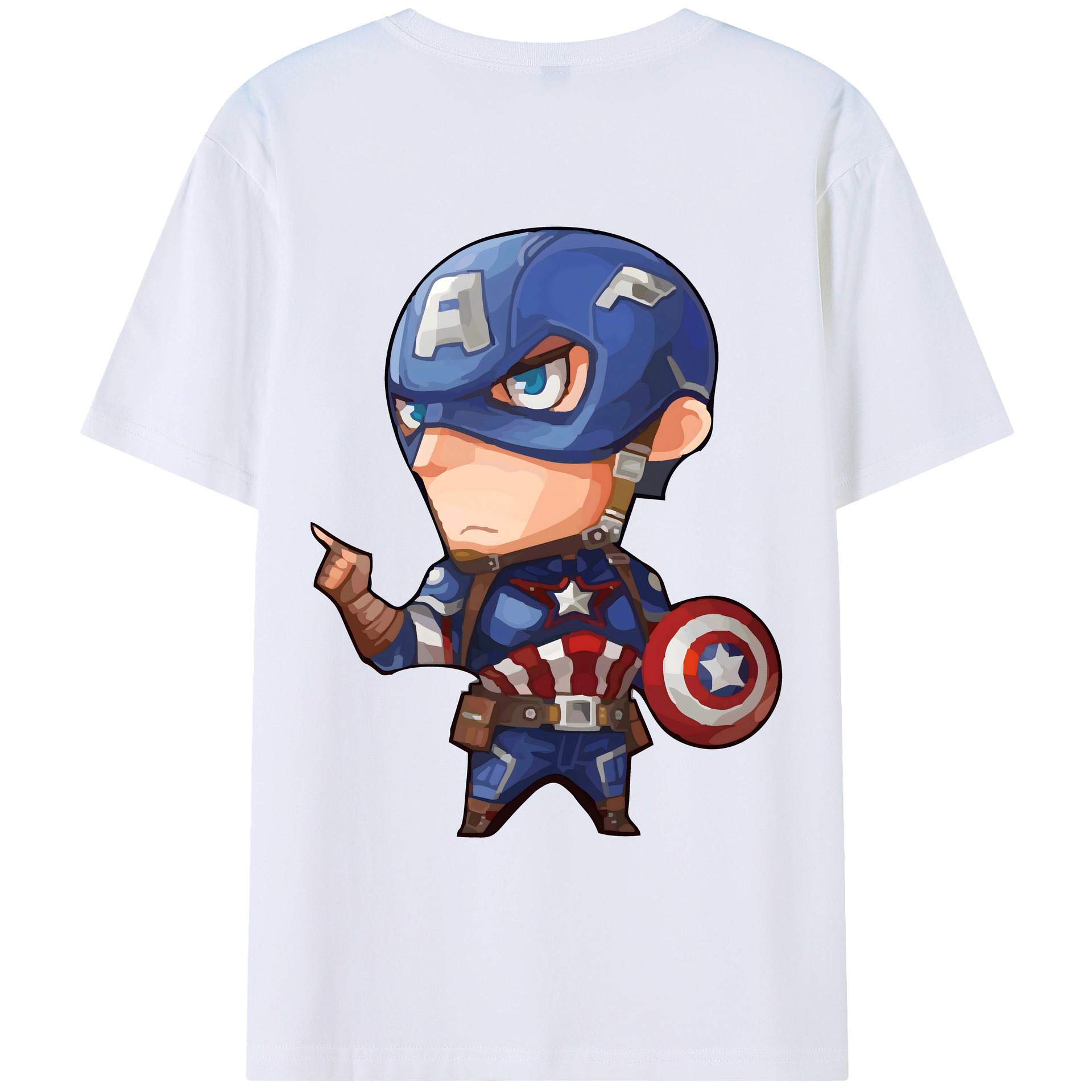 （画像用） アベンジャーズ The Avengers 綿100％ メンズ半袖Tシャツ（バックプリント） 通気性