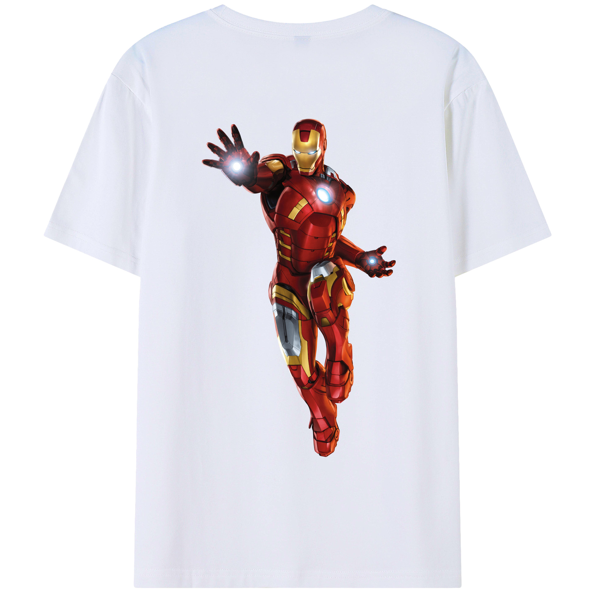 （画像用） アベンジャーズ The Avengers 綿100％ メンズ半袖Tシャツ（バックプリント） 通気性