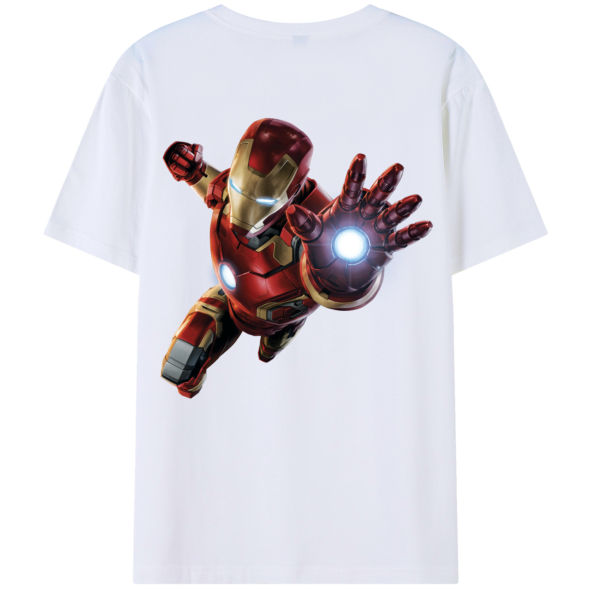 （画像用） アベンジャーズ The Avengers 綿100％ メンズ半袖Tシャツ（バックプリント） 通気性