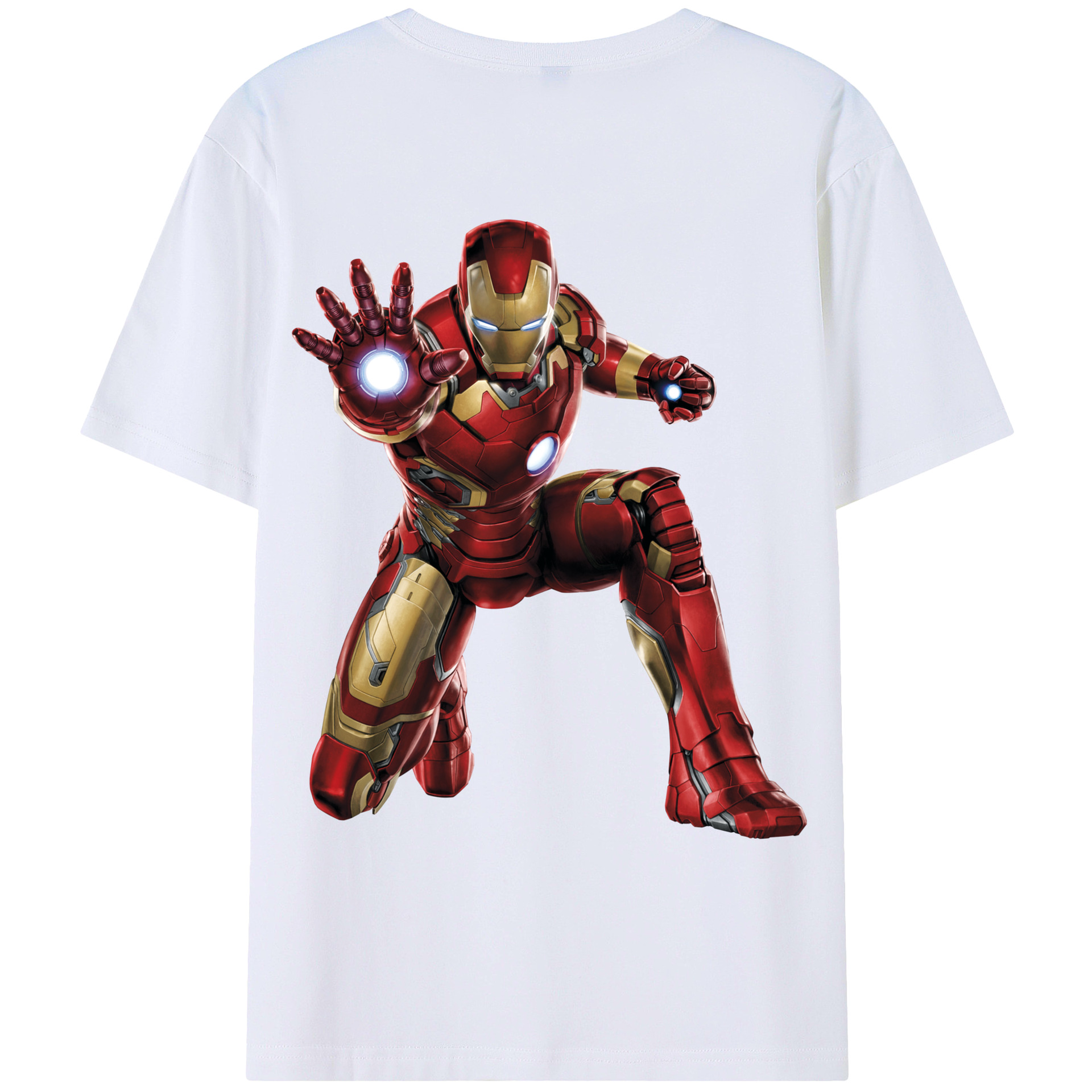 （画像用） アベンジャーズ The Avengers 綿100％ メンズ半袖Tシャツ（バックプリント） 通気性