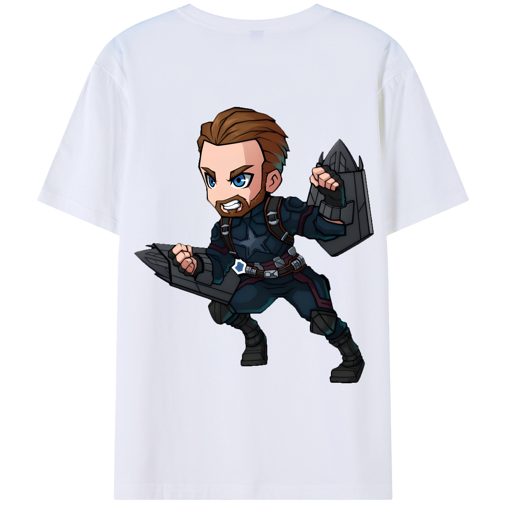 （画像用） アベンジャーズ The Avengers 綿100％ メンズ半袖Tシャツ（バックプリント） 通気性