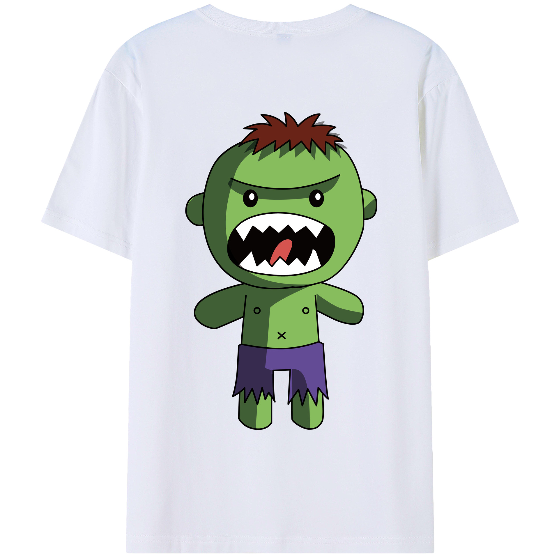 （画像用） アベンジャーズ The Avengers 綿100％ メンズ半袖Tシャツ（バックプリント） 通気性