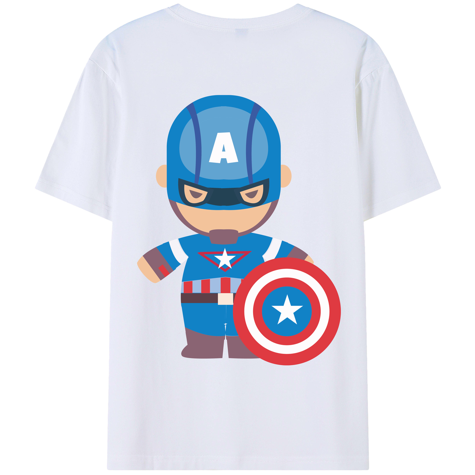 （画像用） アベンジャーズ The Avengers 綿100％ メンズ半袖Tシャツ（バックプリント） 通気性