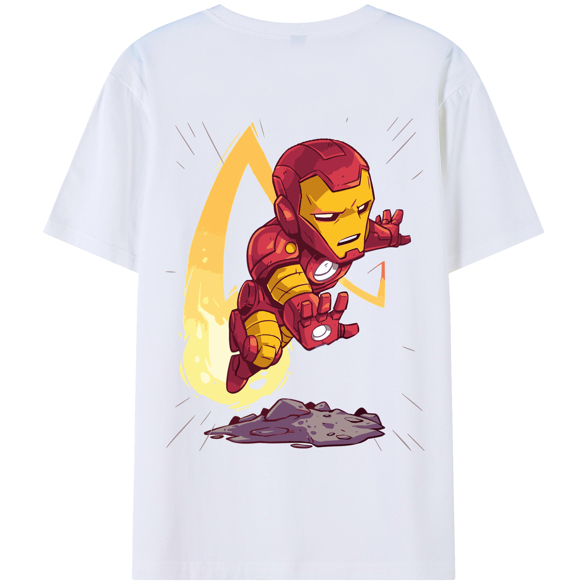 （画像用） アベンジャーズ The Avengers 綿100％ メンズ半袖Tシャツ（バックプリント） 通気性