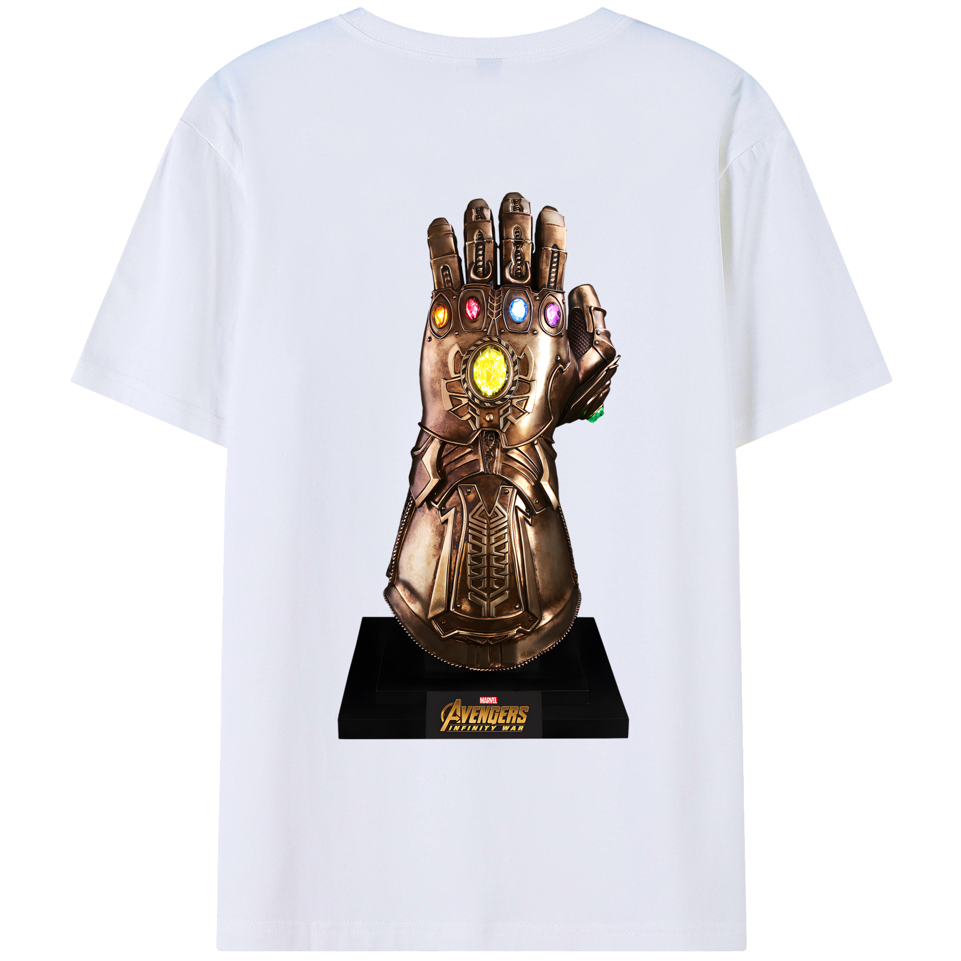 （画像用） アベンジャーズ The Avengers 綿100％ メンズ半袖Tシャツ（バックプリント） 通気性