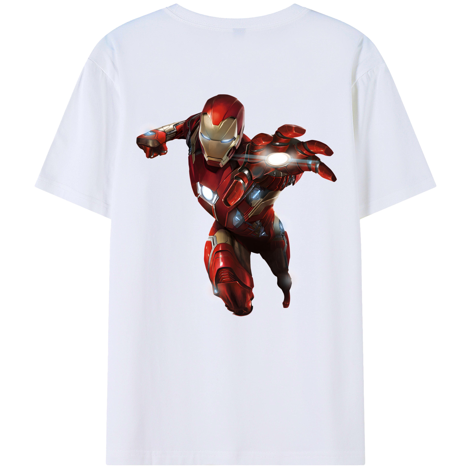 （画像用） アベンジャーズ The Avengers 綿100％ メンズ半袖Tシャツ（バックプリント） 通気性