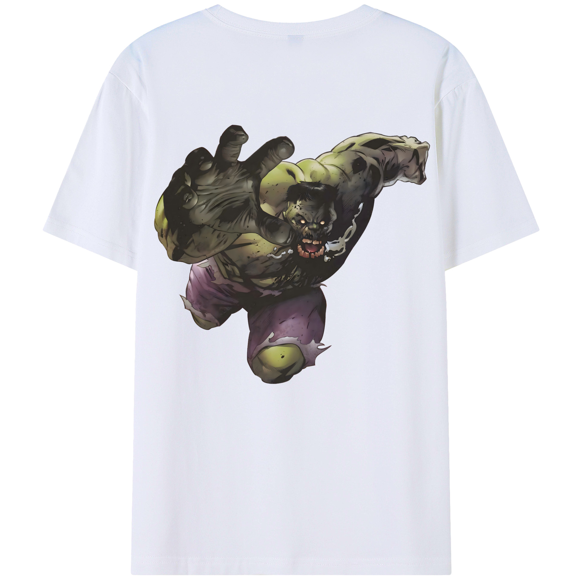 （画像用） アベンジャーズ The Avengers 綿100％ メンズ半袖Tシャツ（バックプリント） 通気性
