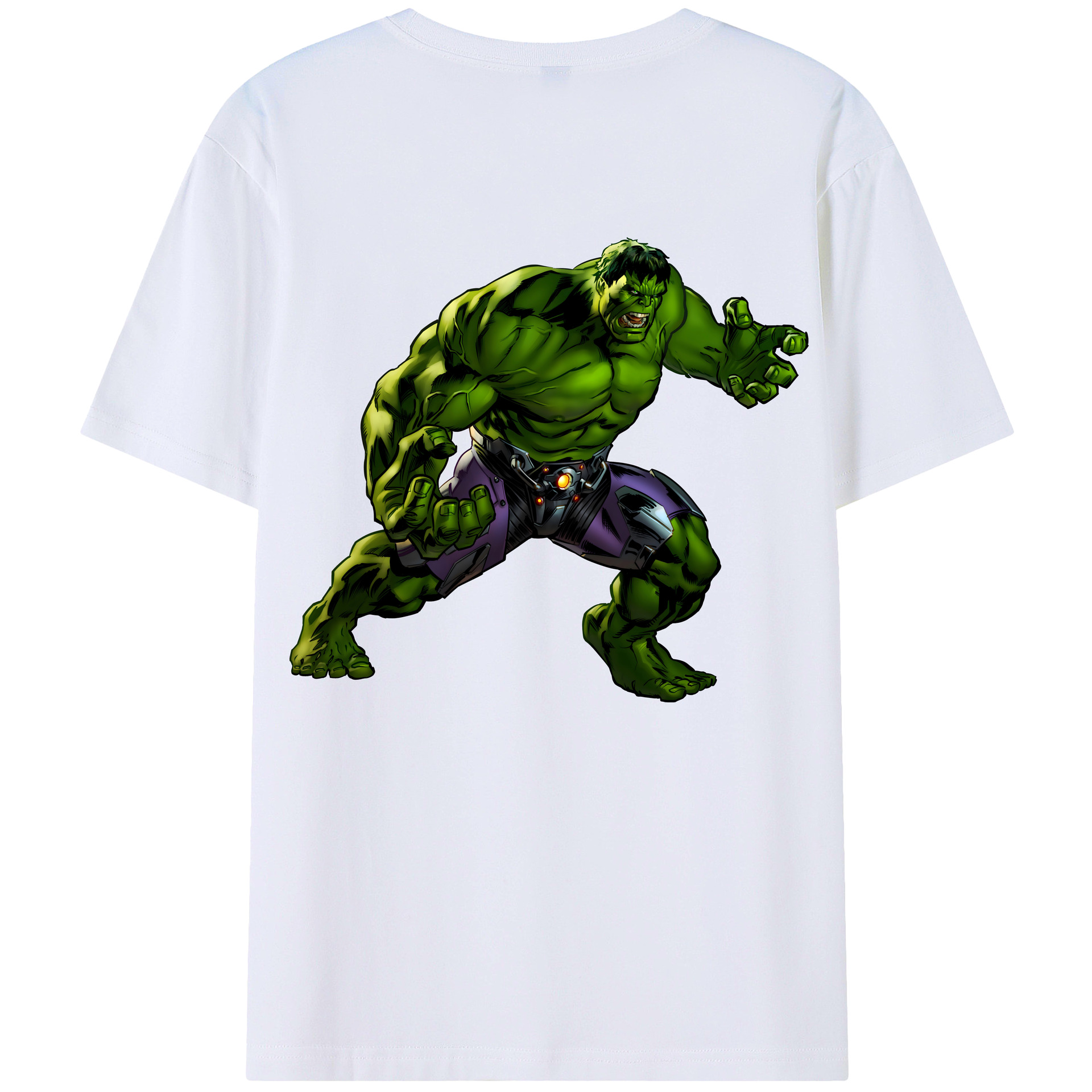（画像用） アベンジャーズ The Avengers 綿100％ メンズ半袖Tシャツ（バックプリント） 通気性