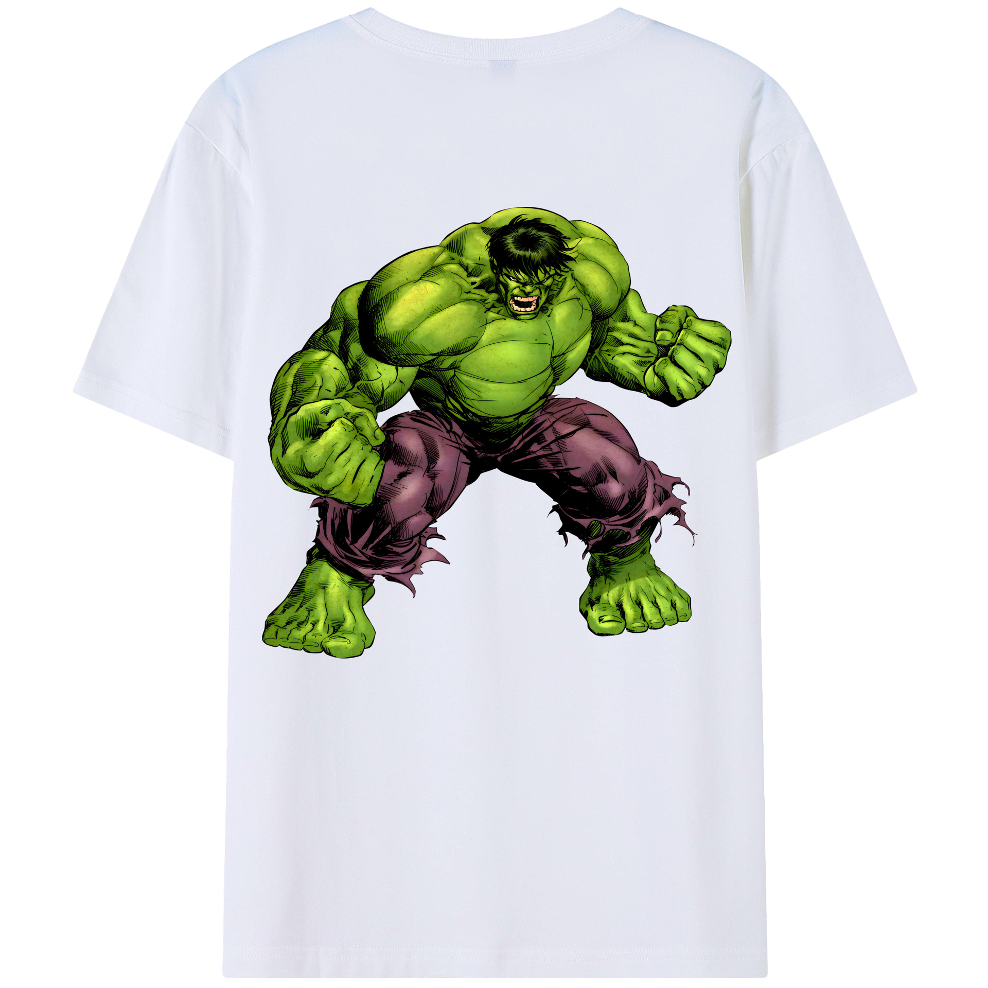 （画像用） アベンジャーズ The Avengers 綿100％ メンズ半袖Tシャツ（バックプリント） 通気性
