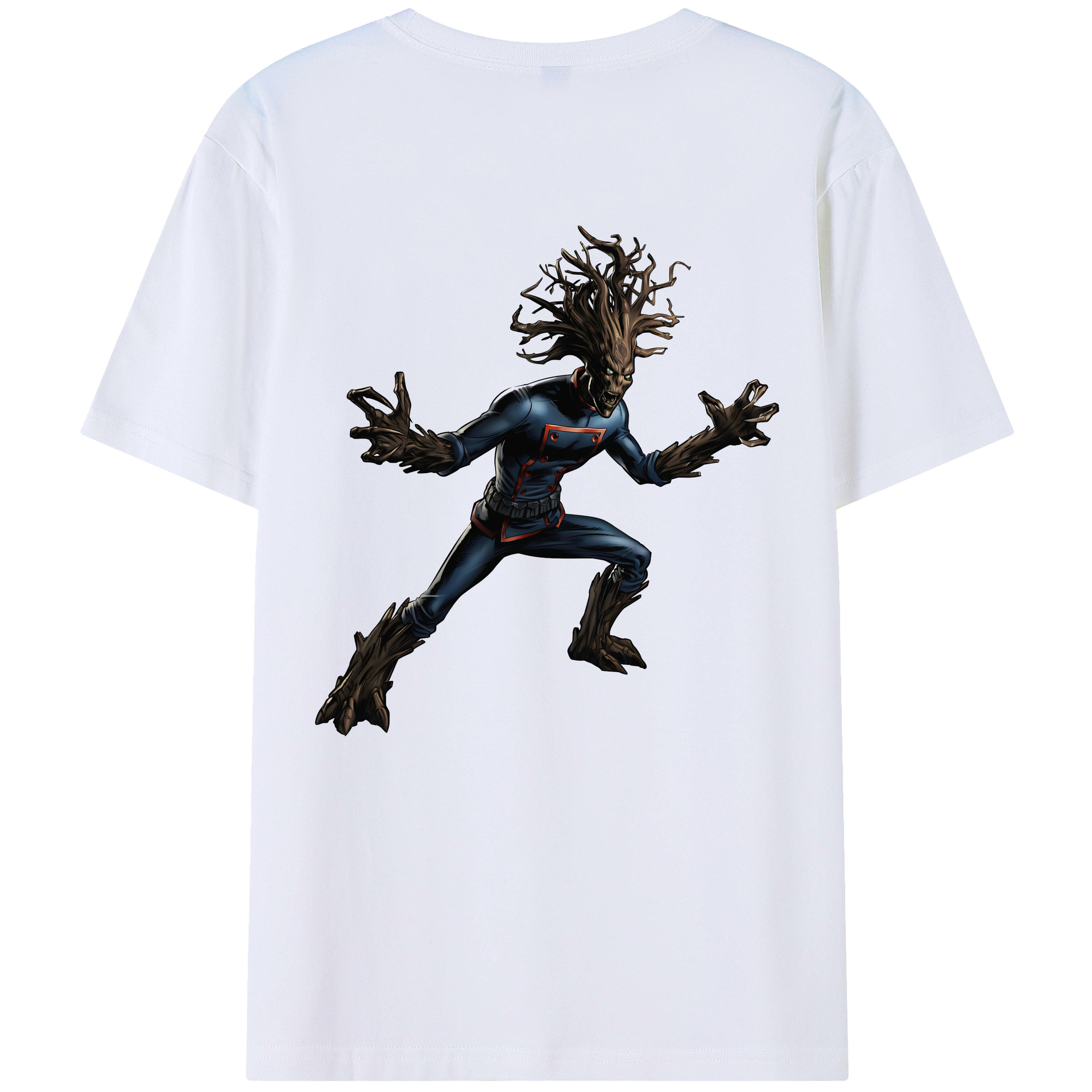 （画像用） アベンジャーズ The Avengers 綿100％ メンズ半袖Tシャツ（バックプリント） 通気性