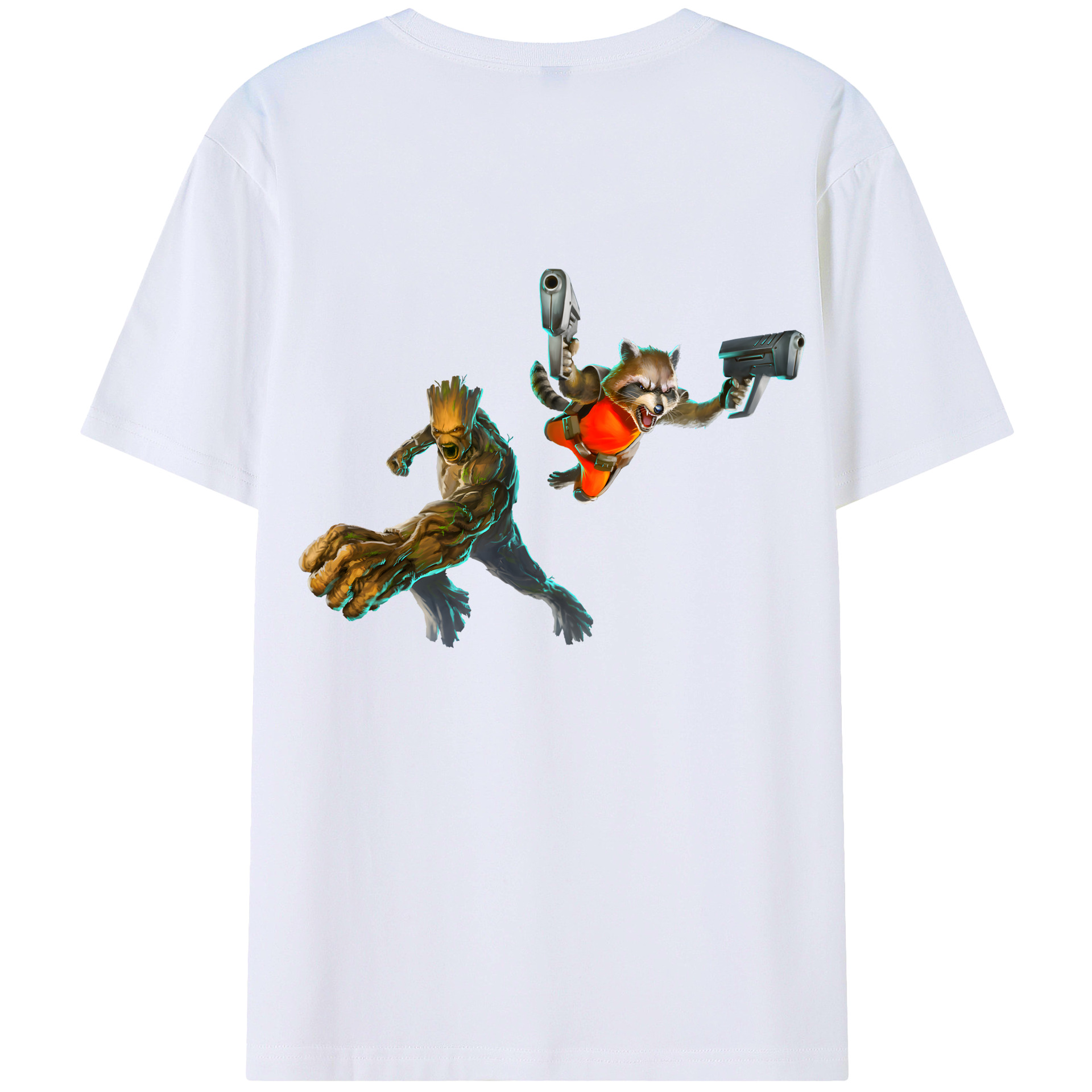 （画像用） アベンジャーズ The Avengers 綿100％ メンズ半袖Tシャツ（バックプリント） 通気性