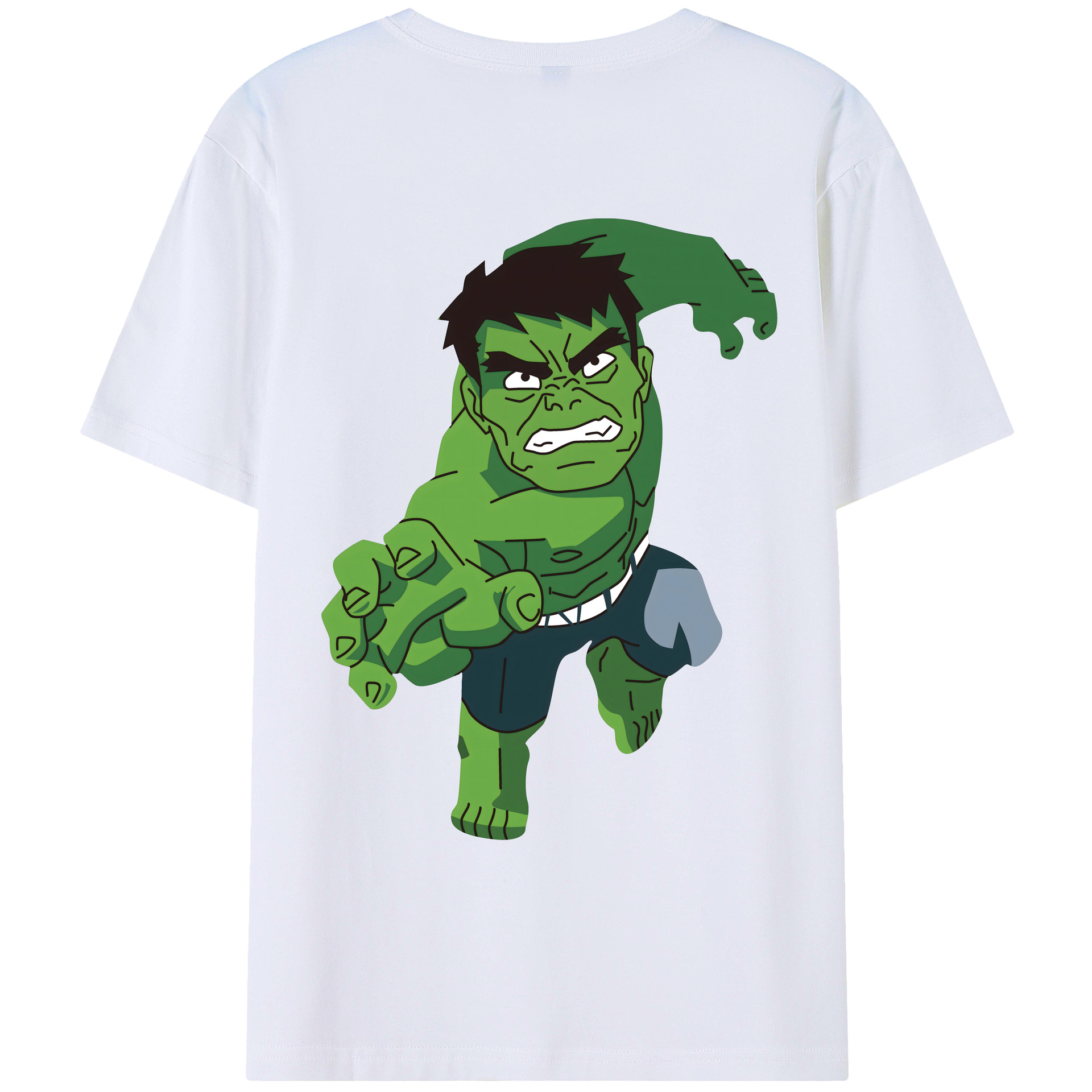 （画像用） アベンジャーズ The Avengers 綿100％ メンズ半袖Tシャツ（バックプリント） 通気性