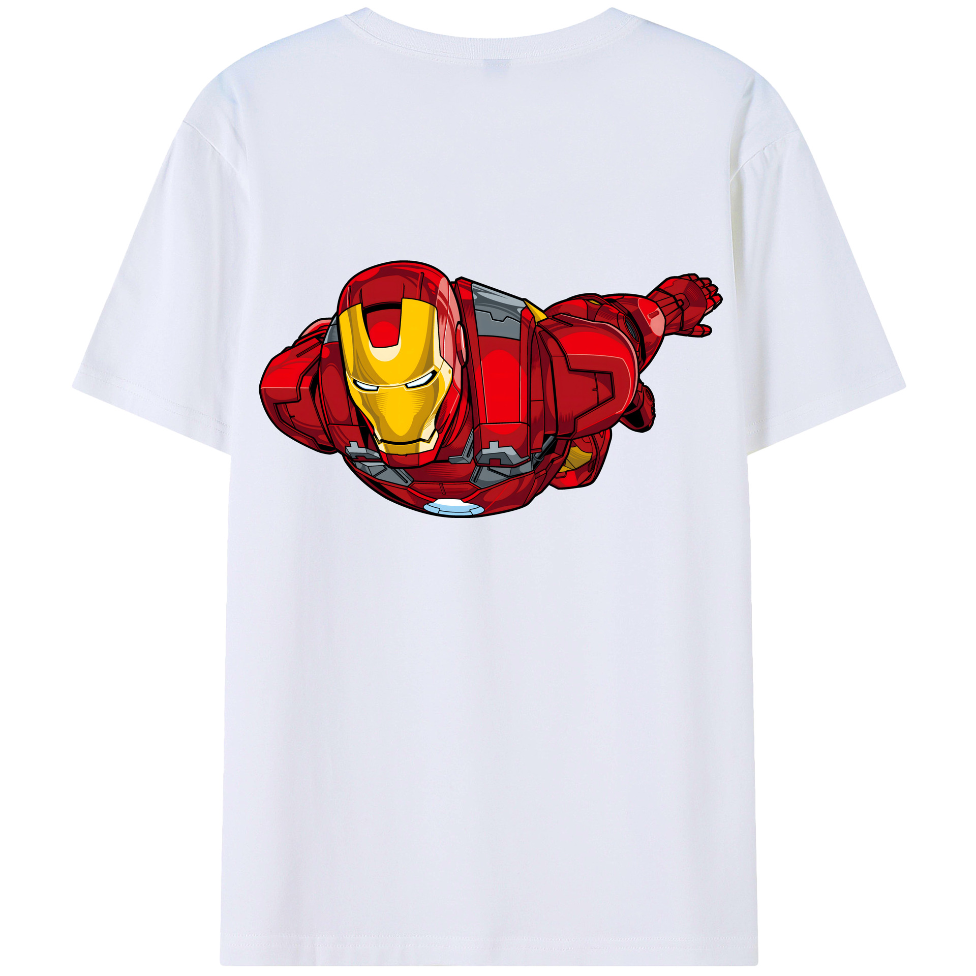 （画像用） アベンジャーズ The Avengers 綿100％ メンズ半袖Tシャツ（バックプリント） 通気性