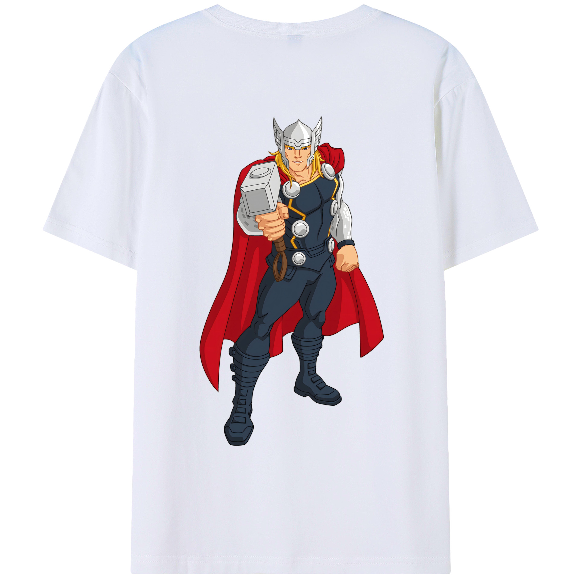 （画像用） アベンジャーズ The Avengers 綿100％ メンズ半袖Tシャツ（バックプリント） 通気性