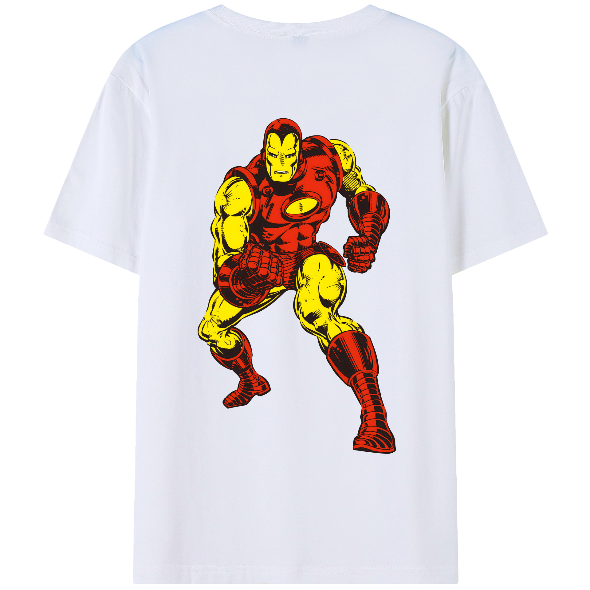 （画像用） アベンジャーズ The Avengers 綿100％ メンズ半袖Tシャツ（バックプリント） 通気性