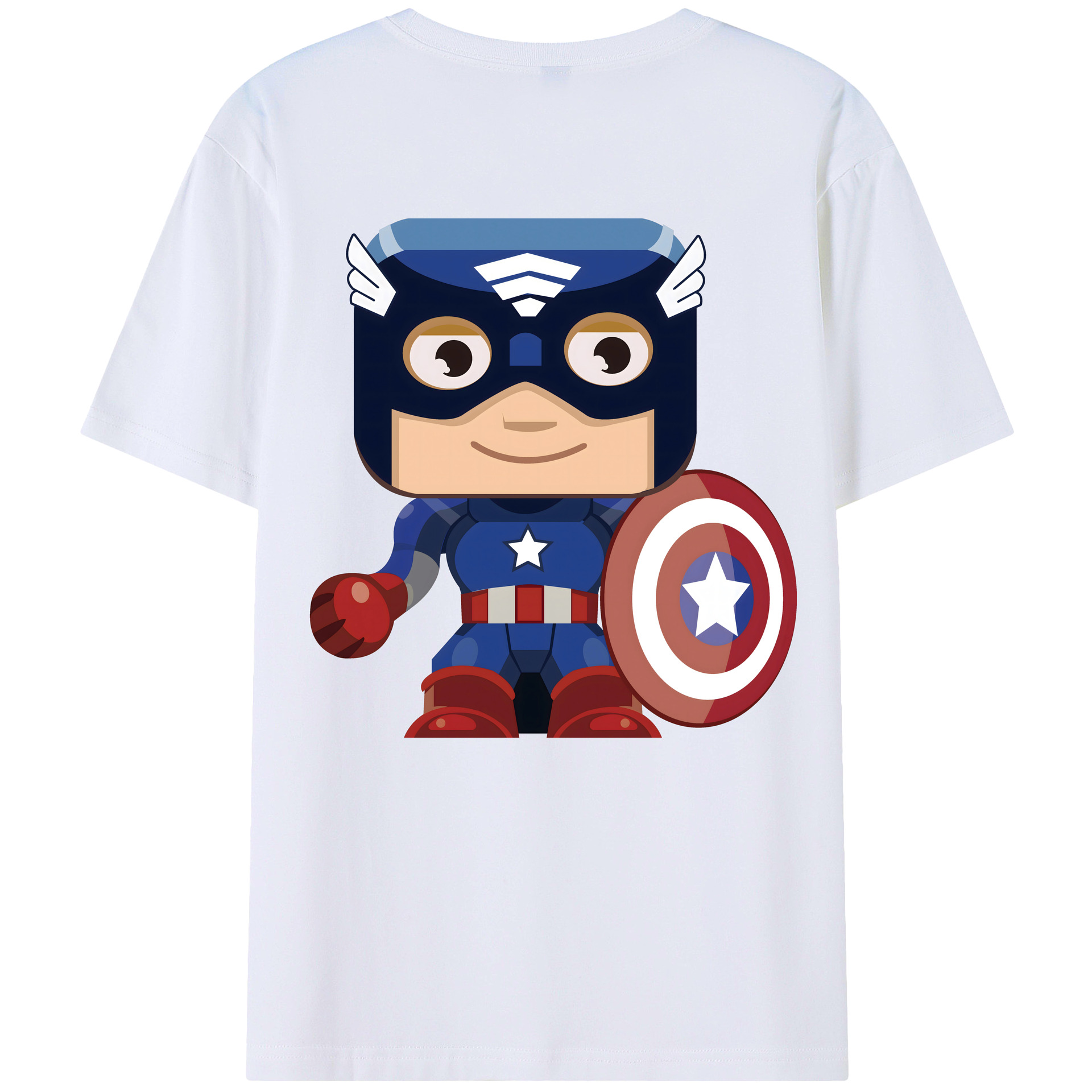 （画像用） アベンジャーズ The Avengers 綿100％ メンズ半袖Tシャツ（バックプリント） 通気性