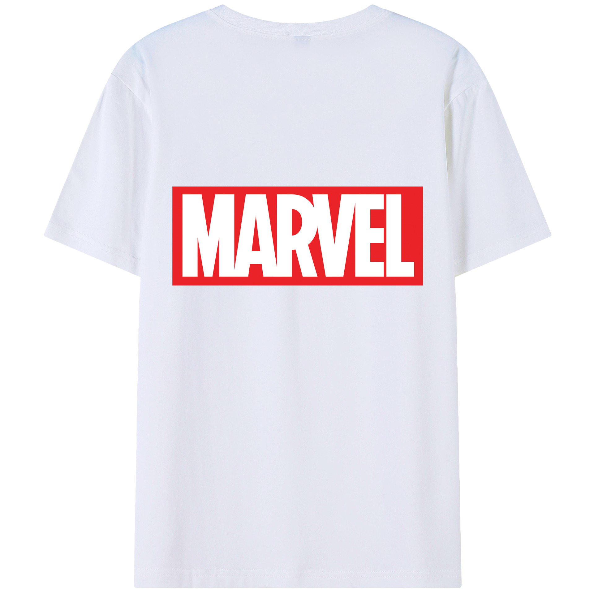 （画像用） アベンジャーズ The Avengers 綿100％ メンズ半袖Tシャツ（バックプリント） 通気性
