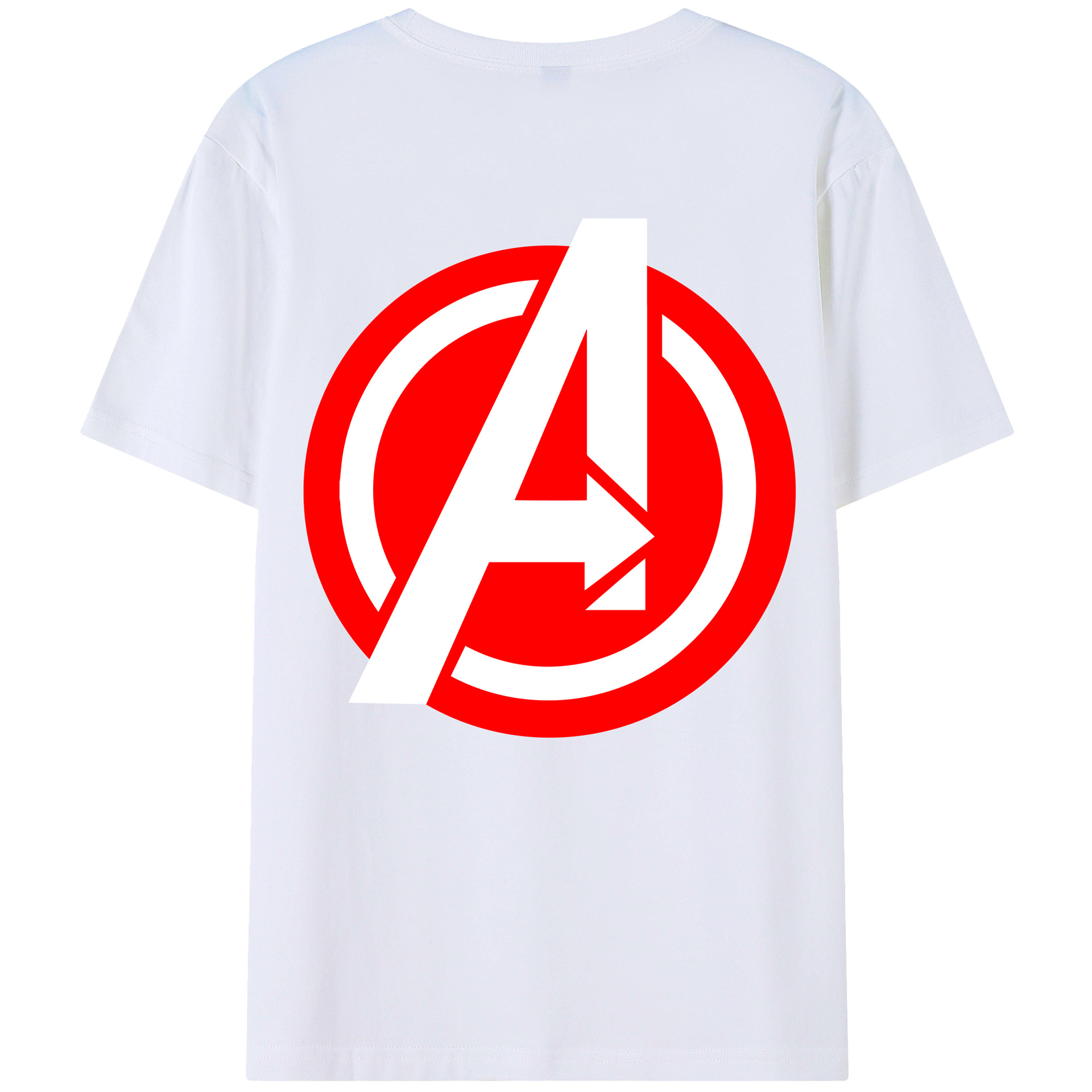 （画像用） アベンジャーズ The Avengers 綿100％ メンズ半袖Tシャツ（バックプリント） 通気性