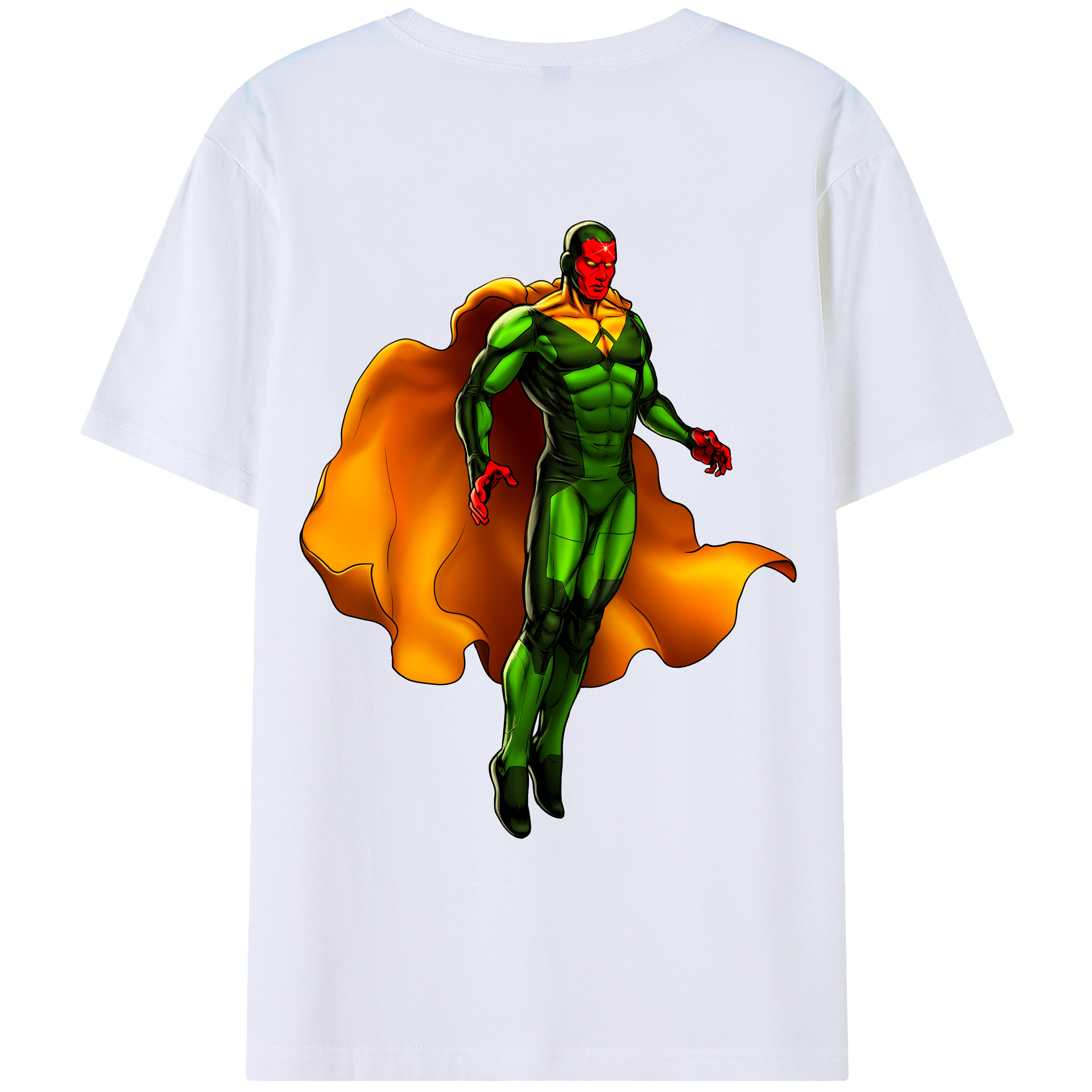 （画像用） アベンジャーズ The Avengers 綿100％ メンズ半袖Tシャツ（バックプリント） 通気性