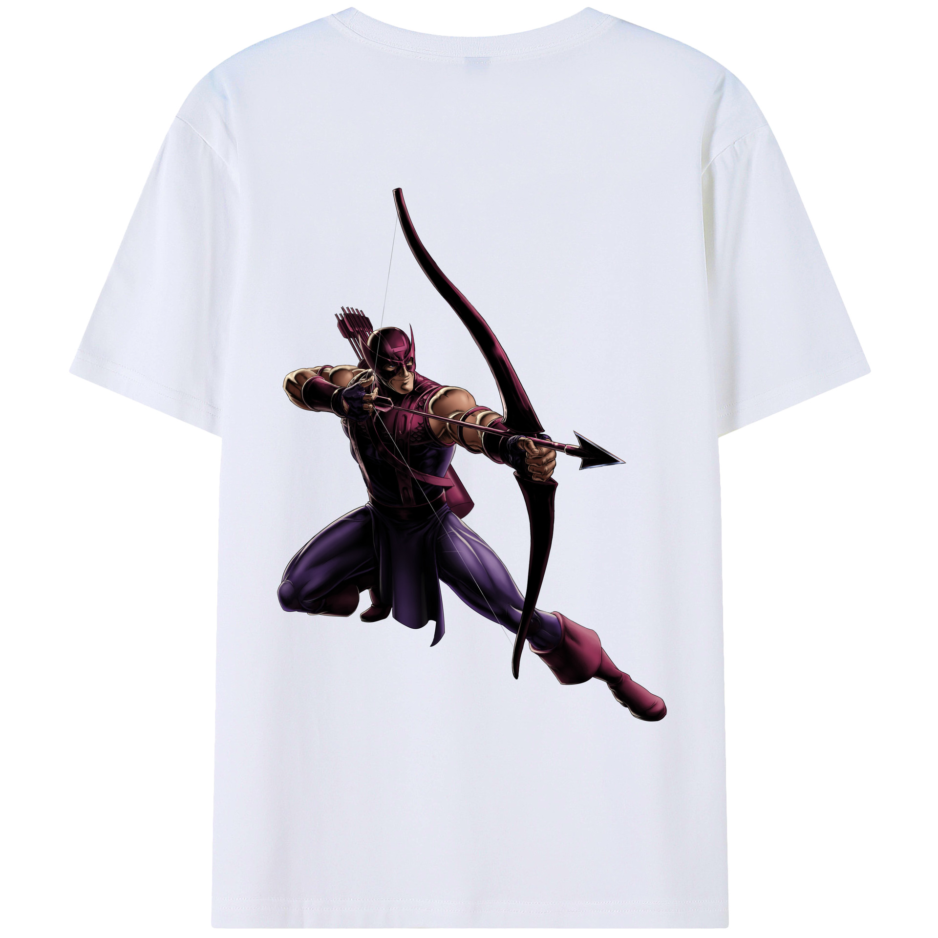 （画像用） アベンジャーズ The Avengers 綿100％ メンズ半袖Tシャツ（バックプリント） 通気性