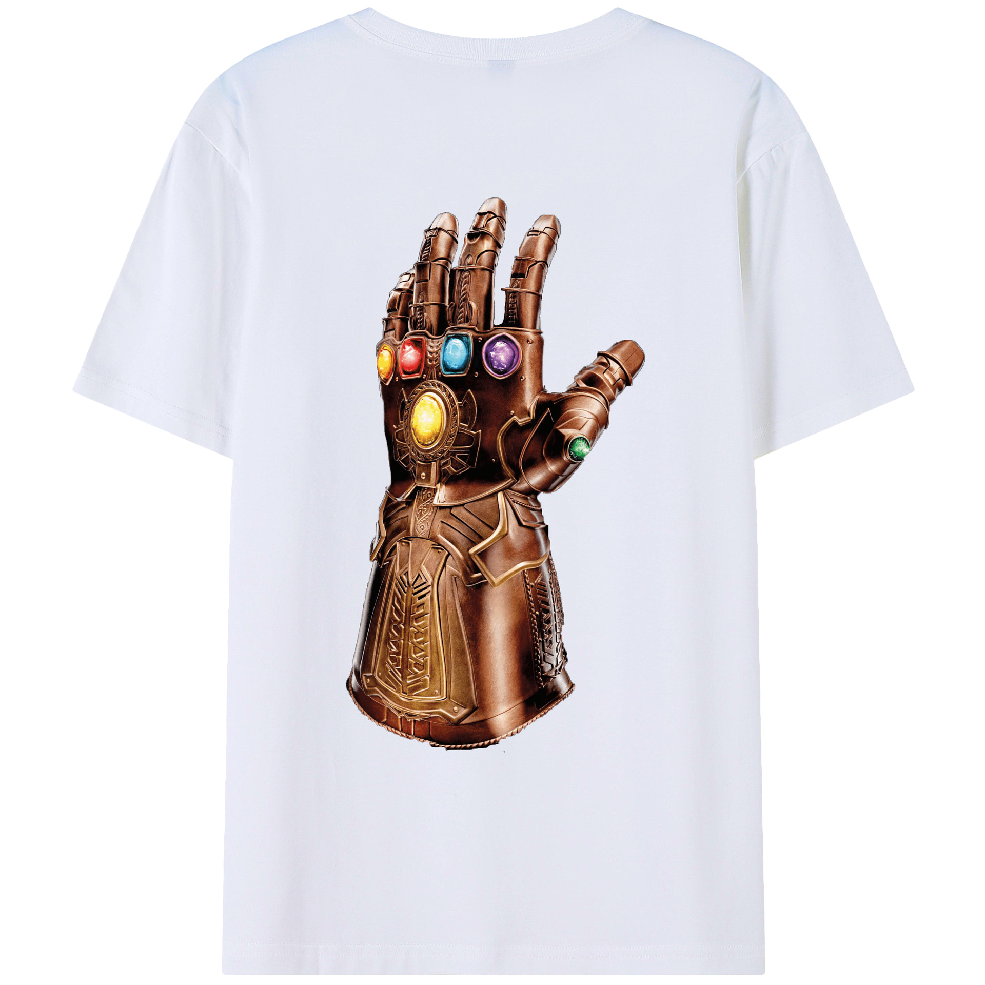 （画像用） アベンジャーズ The Avengers 綿100％ メンズ半袖Tシャツ（バックプリント） 通気性