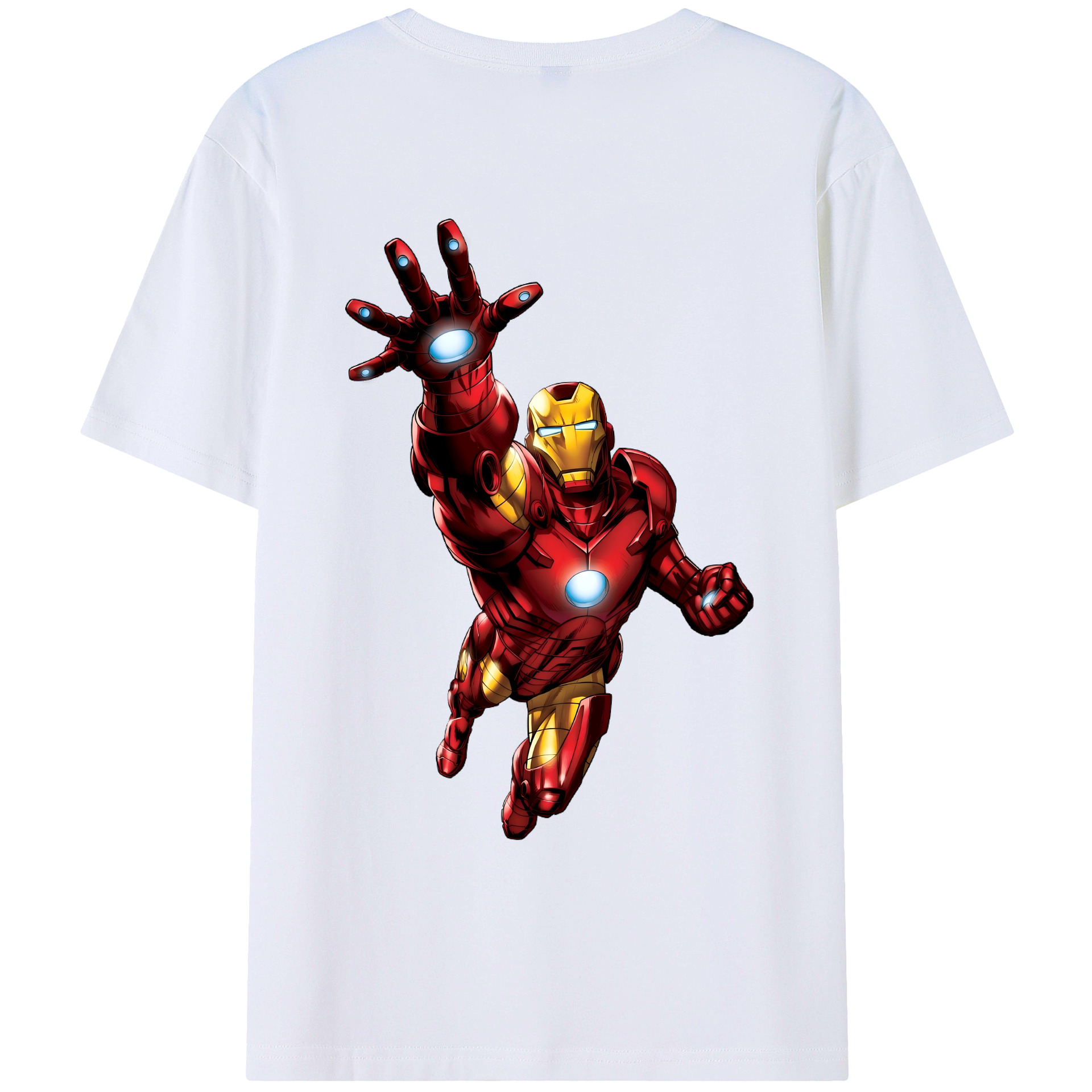 （画像用） アベンジャーズ The Avengers 綿100％ メンズ半袖Tシャツ（バックプリント） 通気性
