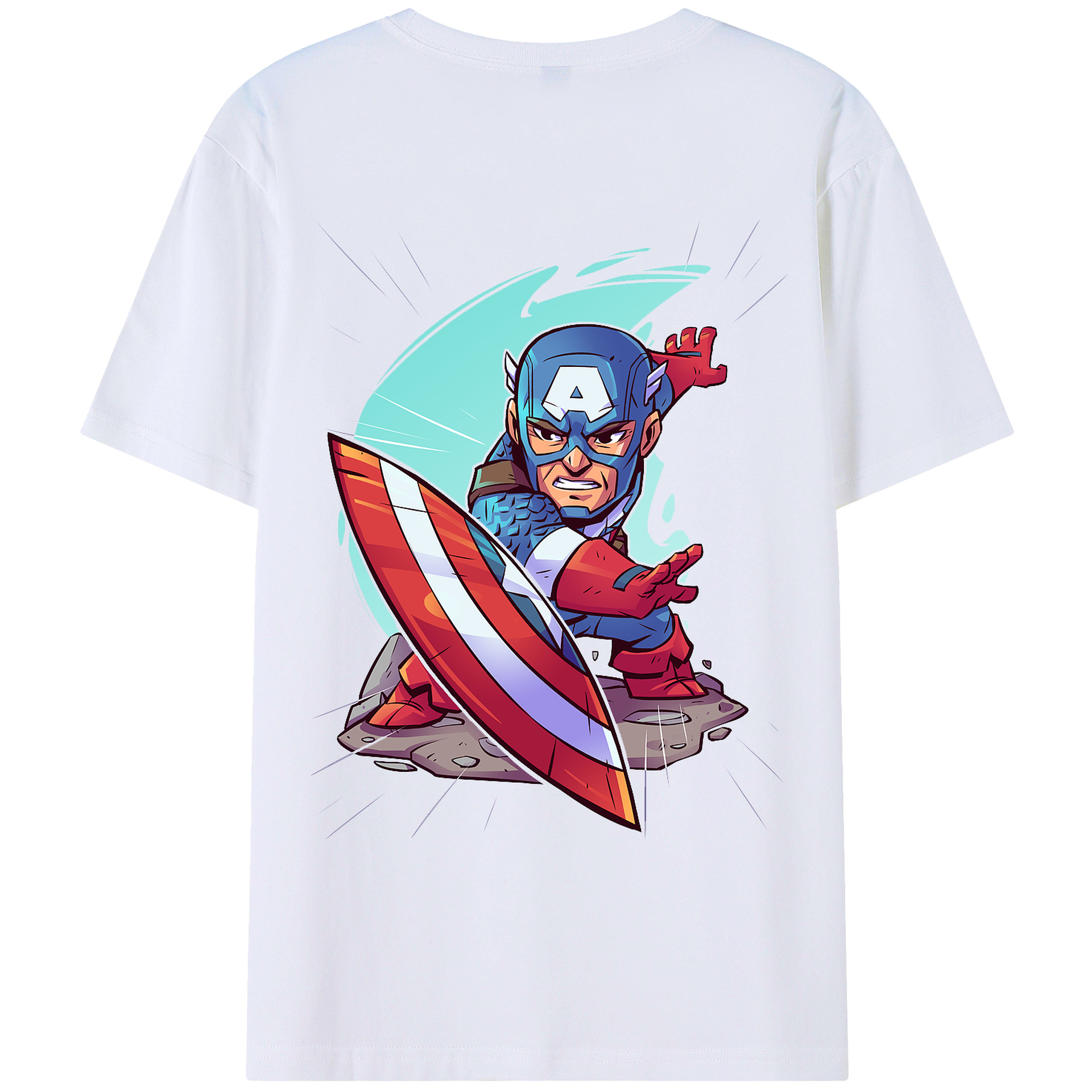 （画像用） アベンジャーズ The Avengers 綿100％ メンズ半袖Tシャツ（バックプリント） 通気性