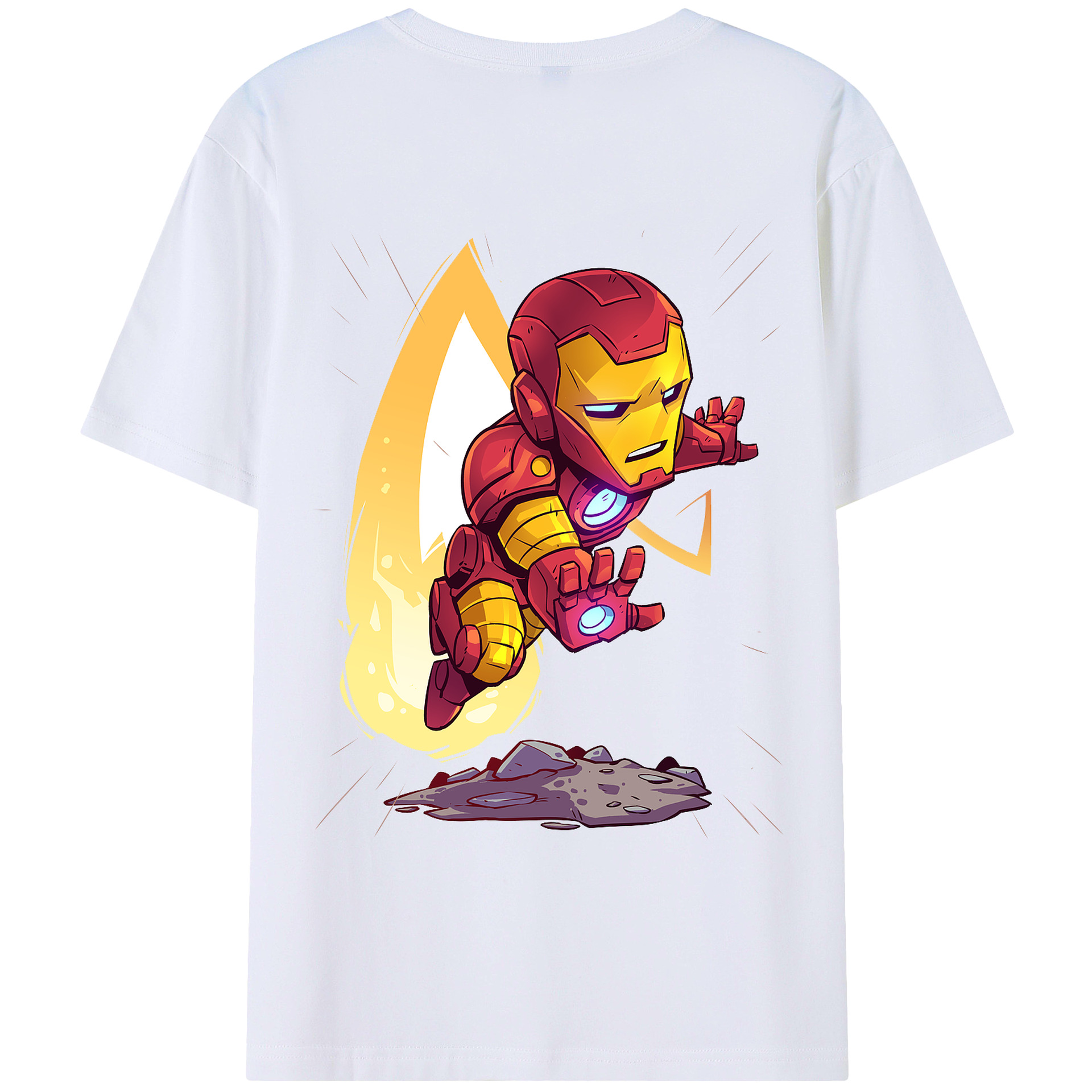 （画像用） アベンジャーズ The Avengers 綿100％ メンズ半袖Tシャツ（バックプリント） 通気性