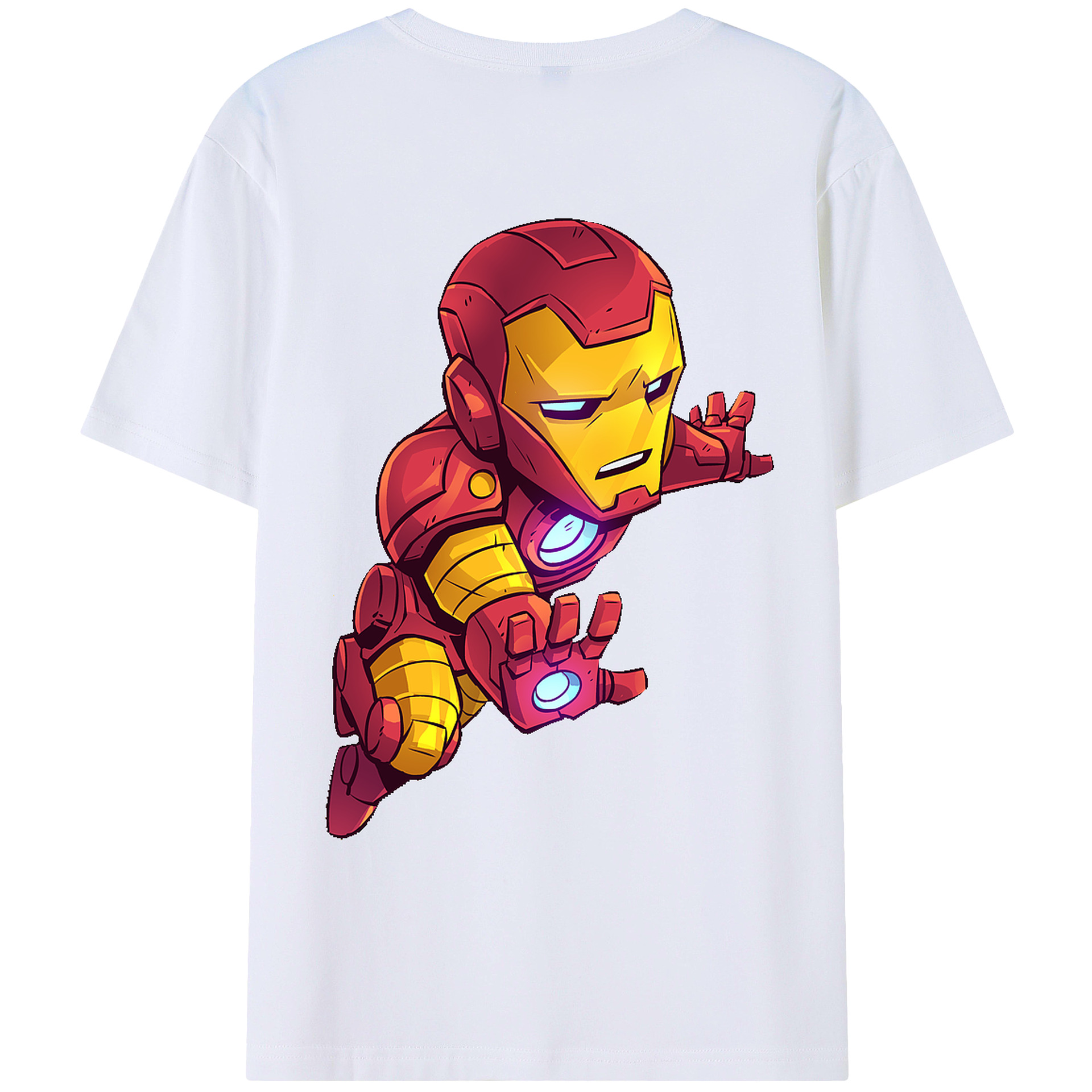 （画像用） アベンジャーズ The Avengers 綿100％ メンズ半袖Tシャツ（バックプリント） 通気性
