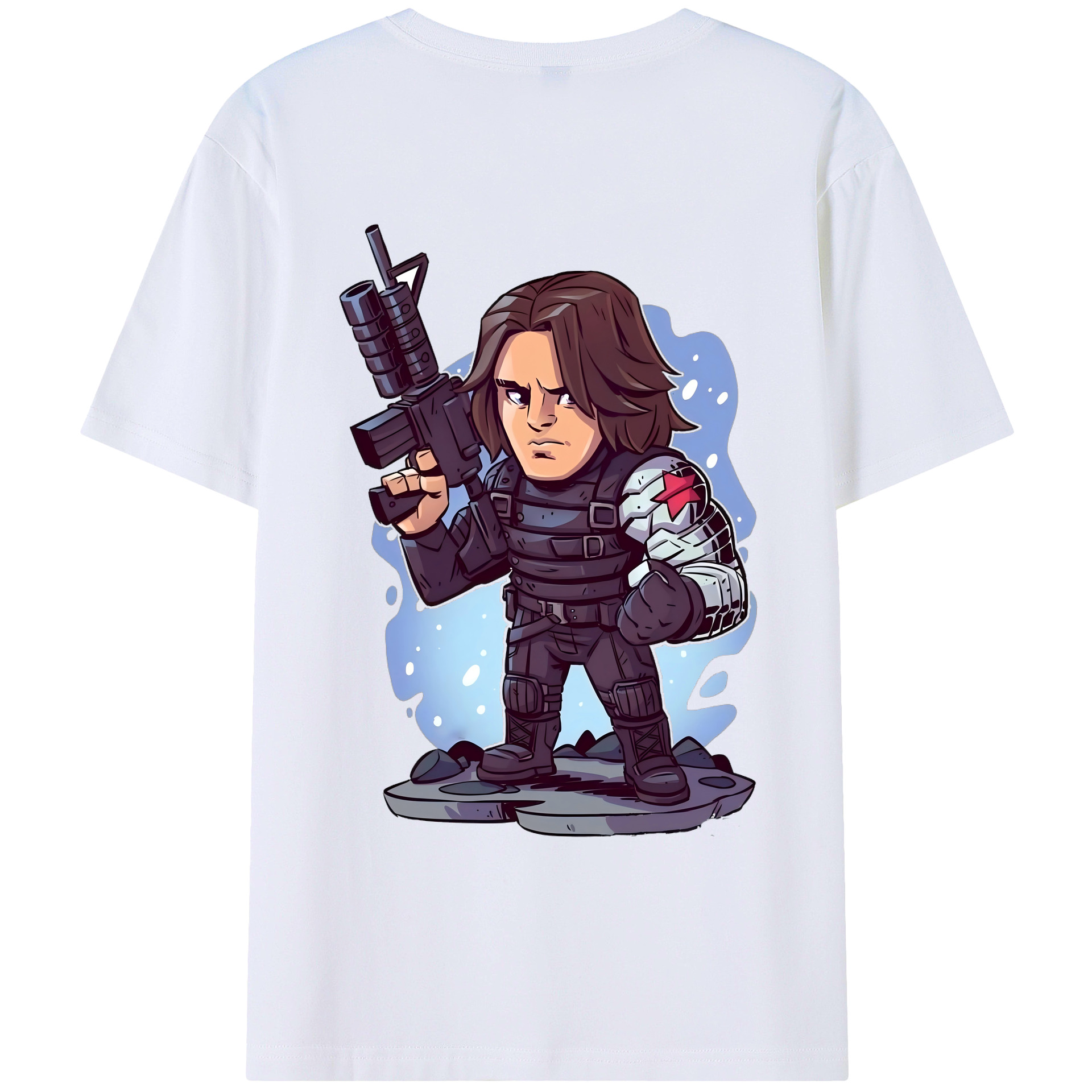 （画像用） アベンジャーズ The Avengers 綿100％ メンズ半袖Tシャツ（バックプリント） 通気性