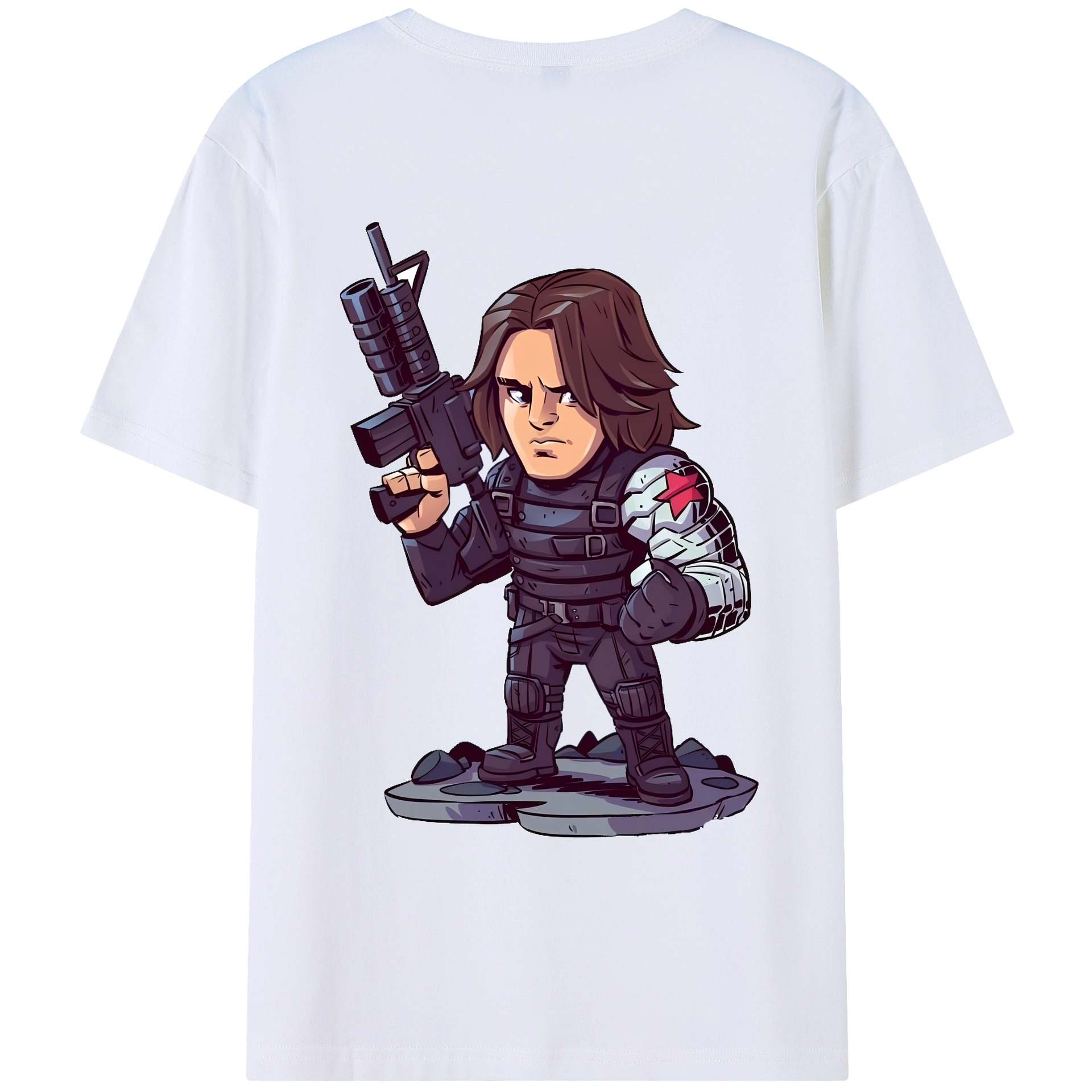 （画像用） アベンジャーズ The Avengers 綿100％ メンズ半袖Tシャツ（バックプリント） 通気性