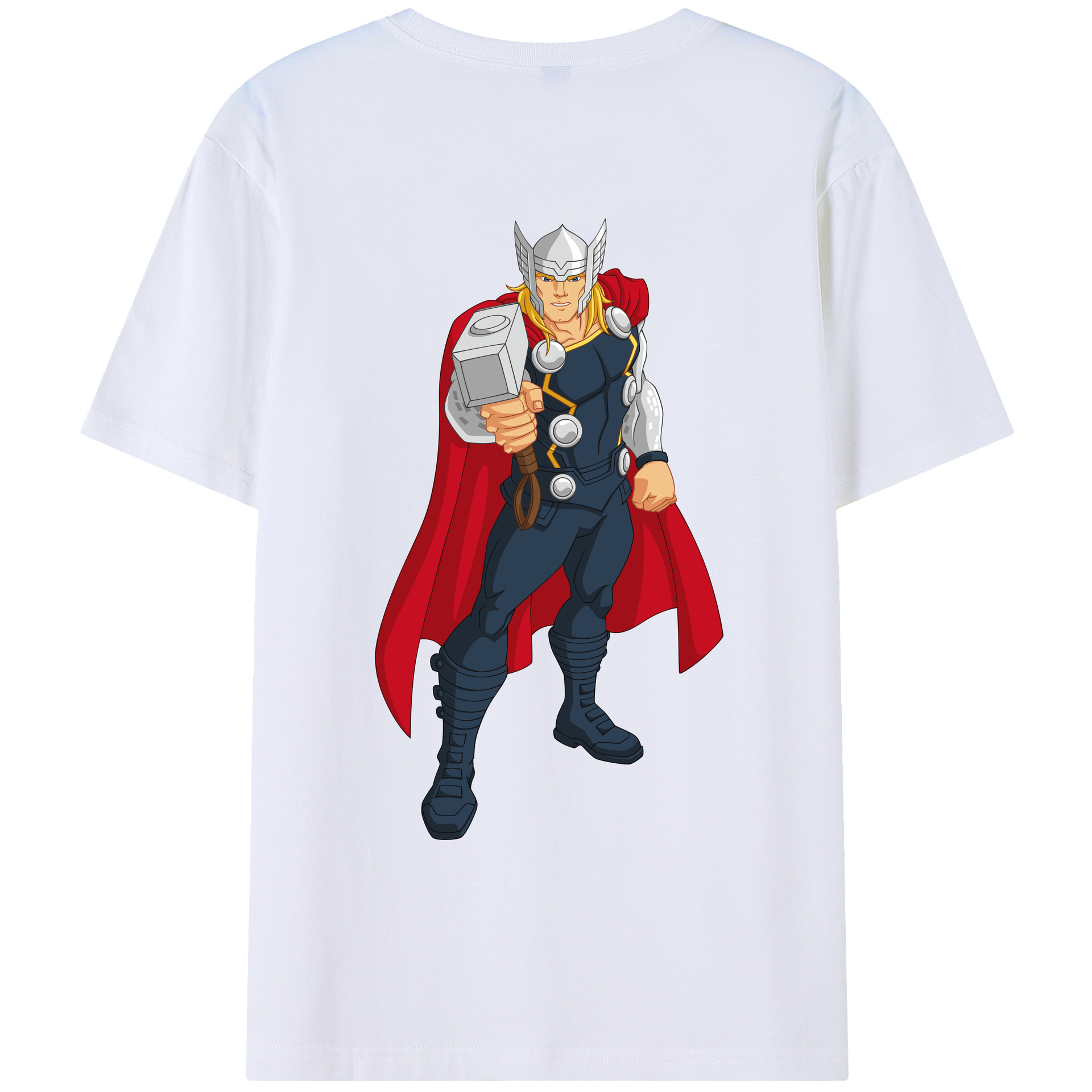 （画像用） アベンジャーズ The Avengers 綿100％ メンズ半袖Tシャツ（バックプリント） 通気性