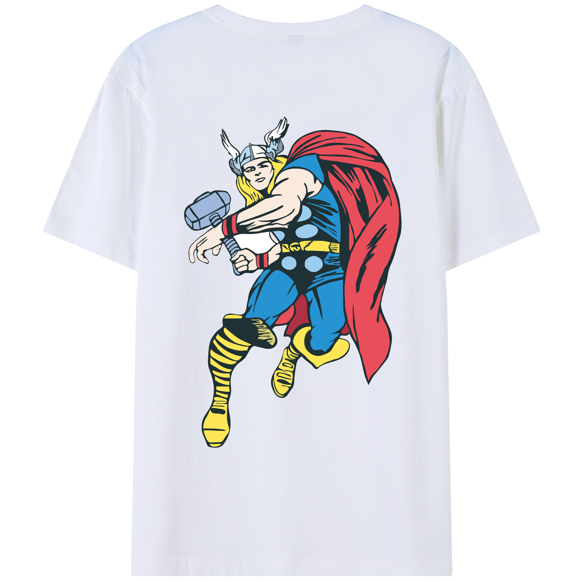 （画像用） アベンジャーズ The Avengers 綿100％ メンズ半袖Tシャツ（バックプリント） 通気性