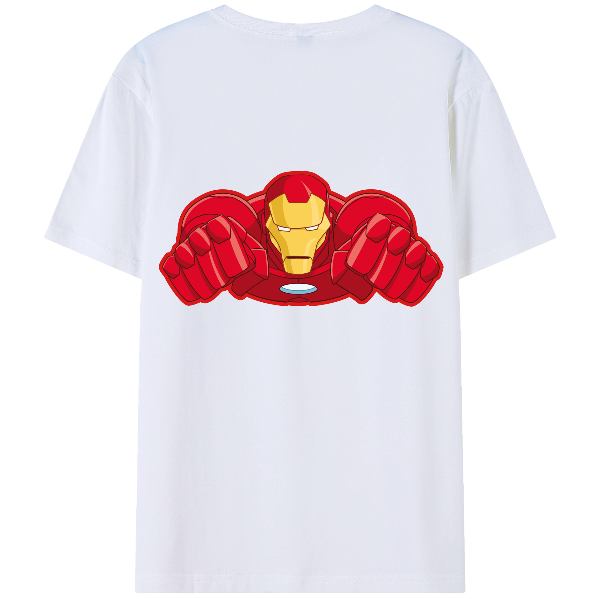 （画像用） アベンジャーズ The Avengers 綿100％ メンズ半袖Tシャツ（バックプリント） 通気性