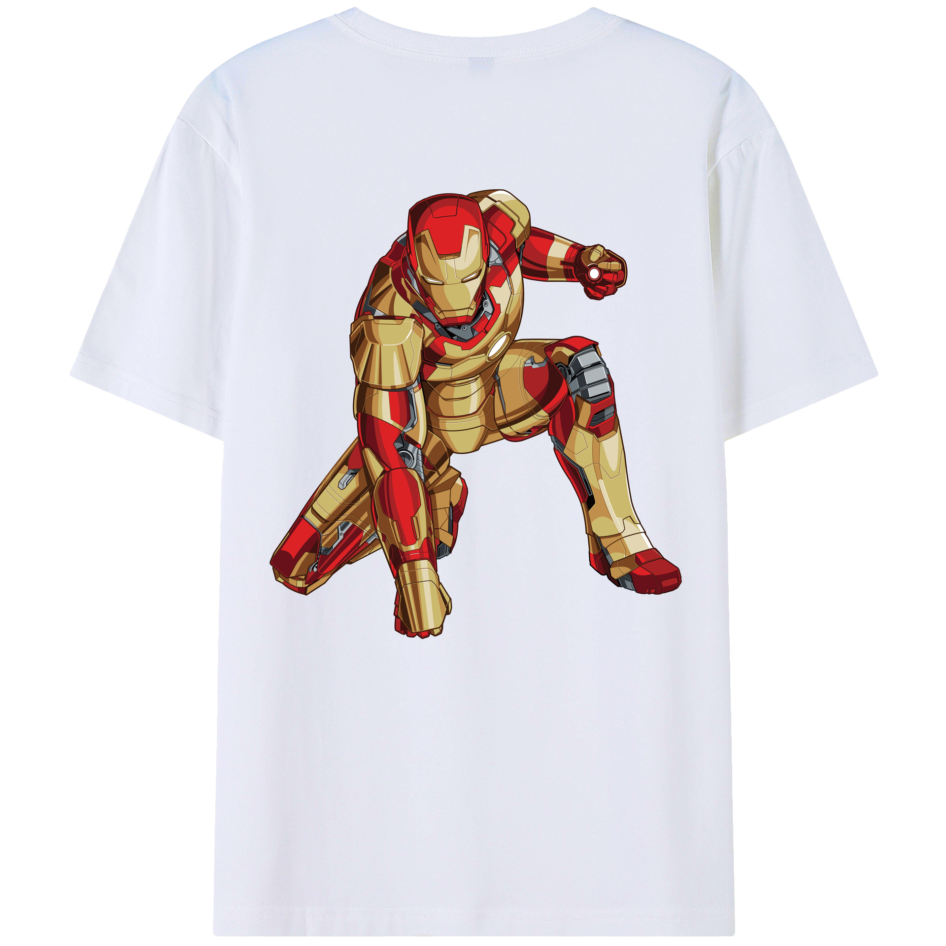 （画像用） アベンジャーズ The Avengers 綿100％ メンズ半袖Tシャツ（バックプリント） 通気性