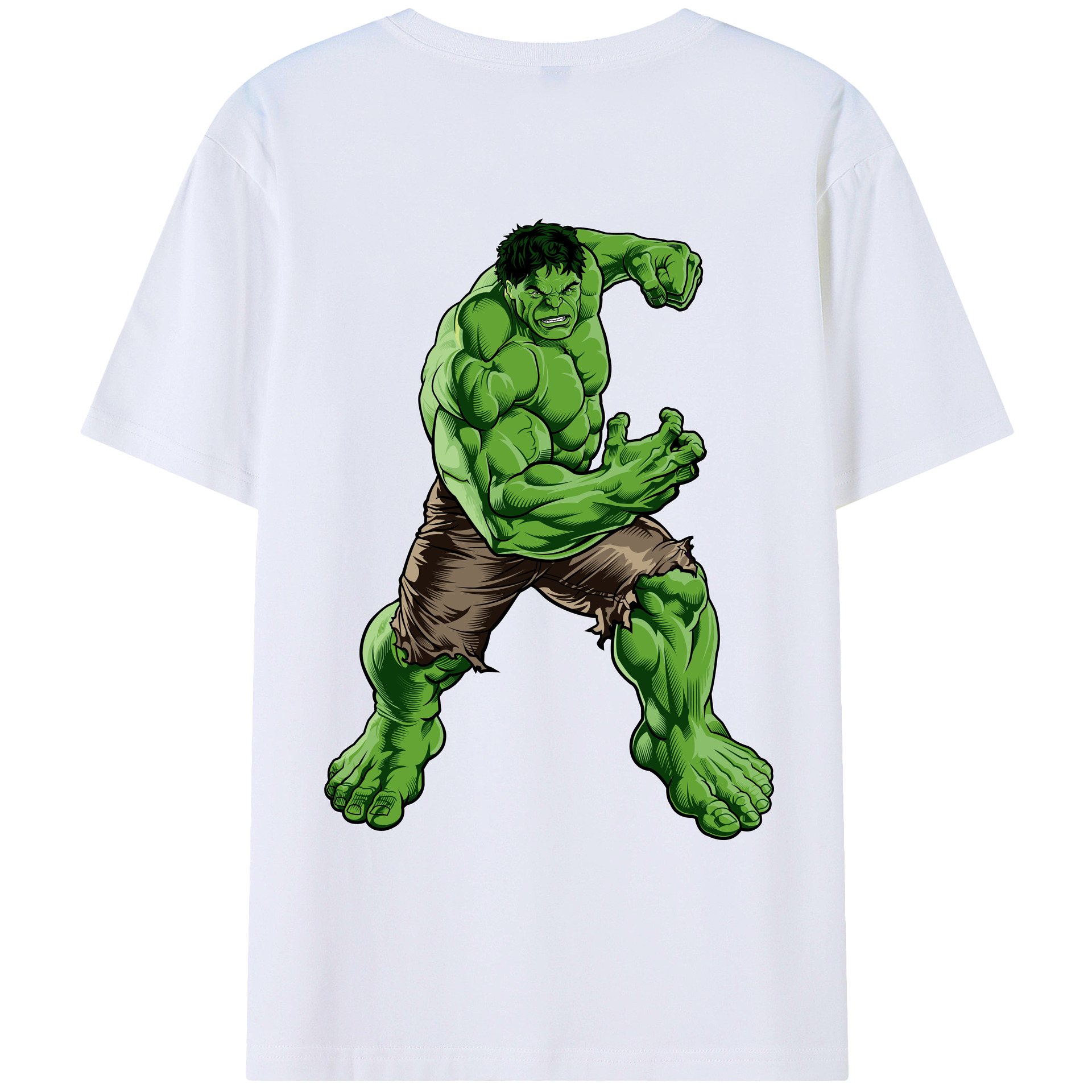 （画像用） アベンジャーズ The Avengers 綿100％ メンズ半袖Tシャツ（バックプリント） 通気性