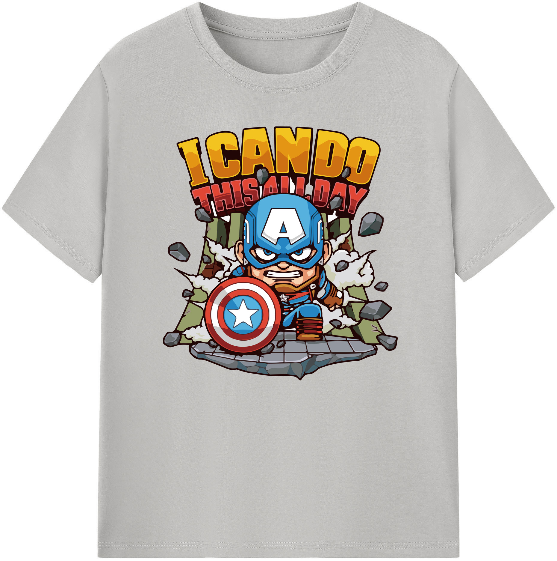 （画像用） アベンジャーズ The Avengers 綿100％ メンズ半袖Tシャツ｜肌触りやわらか＆通気性