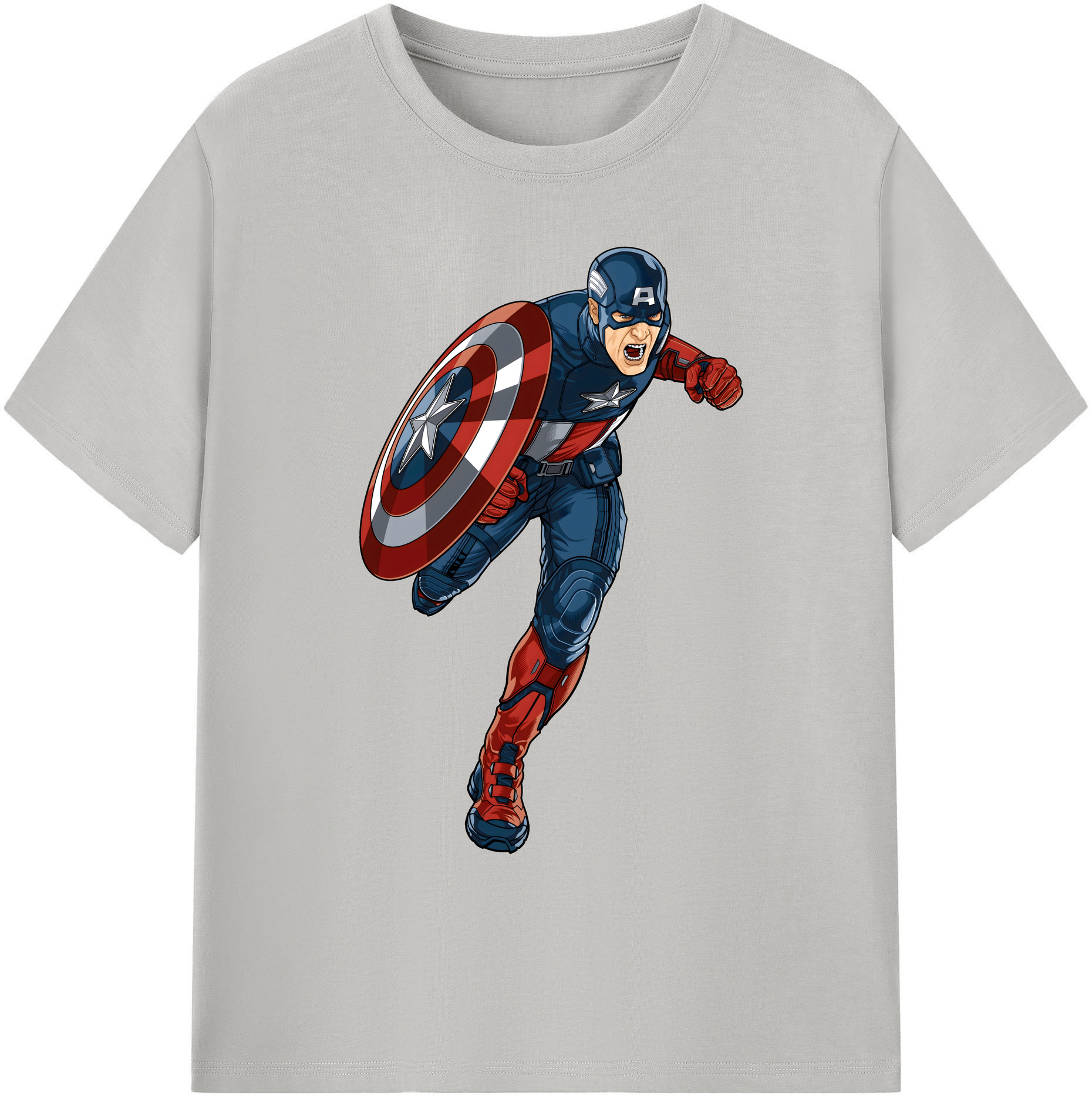 （画像用） アベンジャーズ The Avengers 綿100％ メンズ半袖Tシャツ｜肌触りやわらか＆通気性