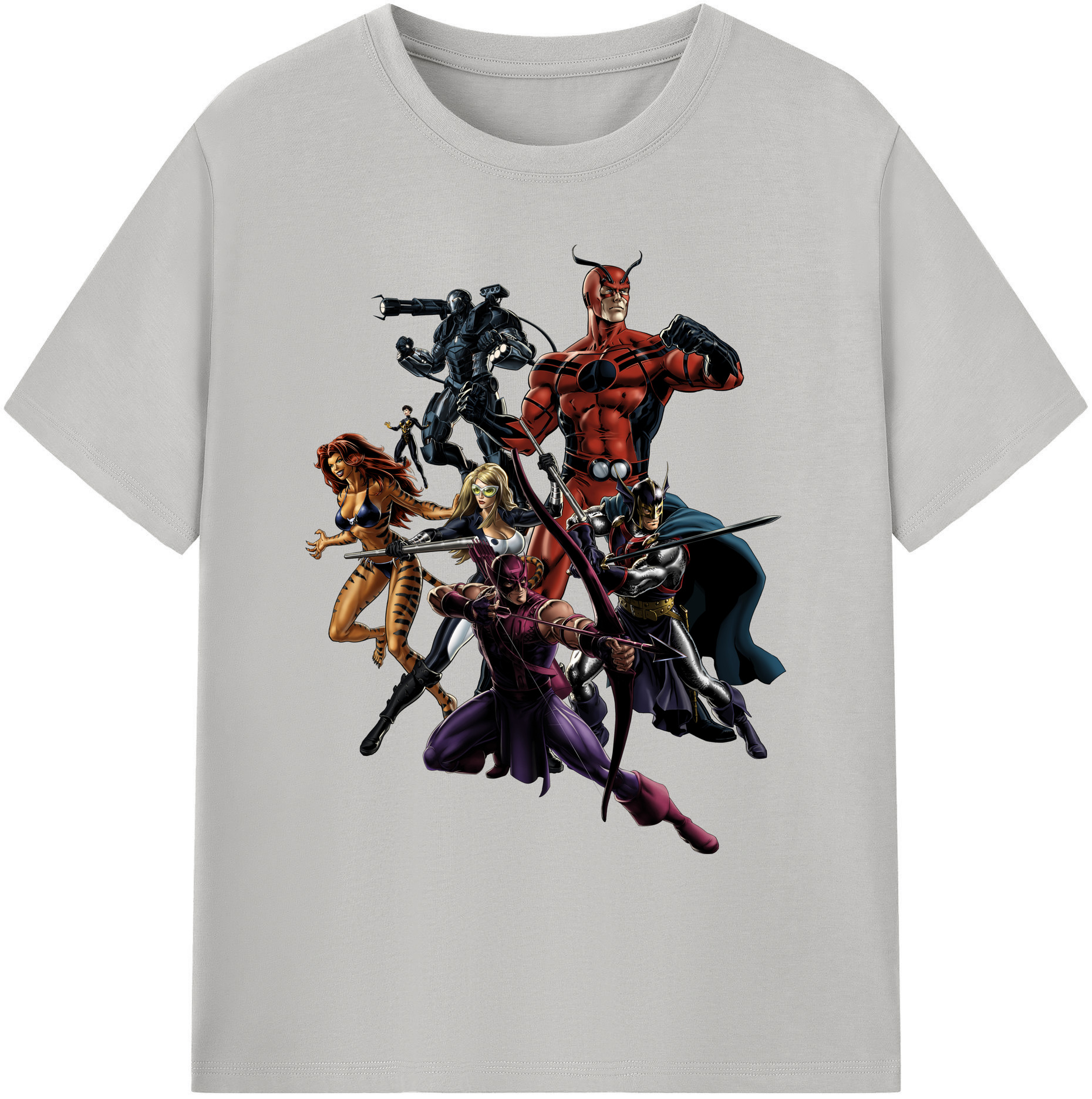 （画像用） アベンジャーズ The Avengers 綿100％ メンズ半袖Tシャツ｜肌触りやわらか＆通気性