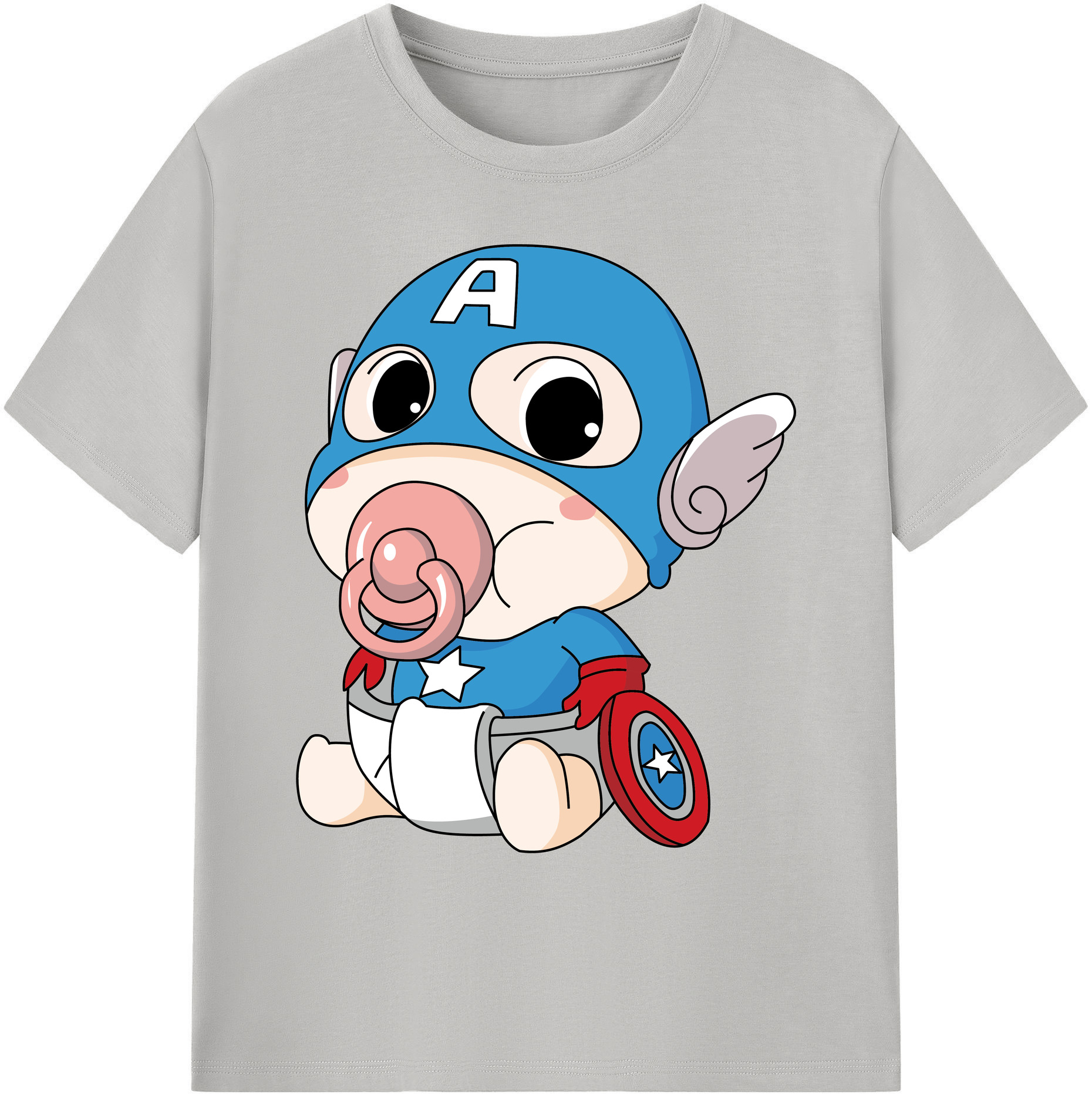 （画像用） アベンジャーズ The Avengers 綿100％ メンズ半袖Tシャツ｜肌触りやわらか＆通気性