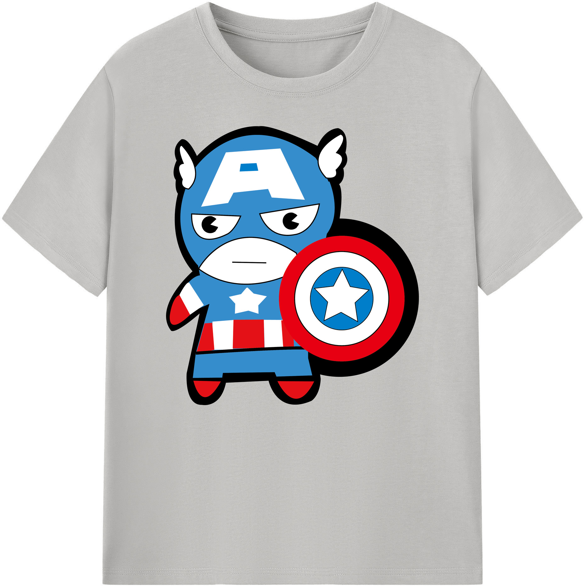 （画像用） アベンジャーズ The Avengers 綿100％ メンズ半袖Tシャツ｜肌触りやわらか＆通気性
